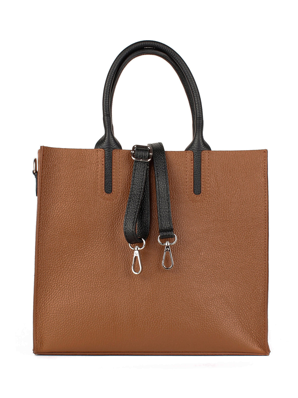 Bolso Tote de piel italiana Rojo 2755-45-32