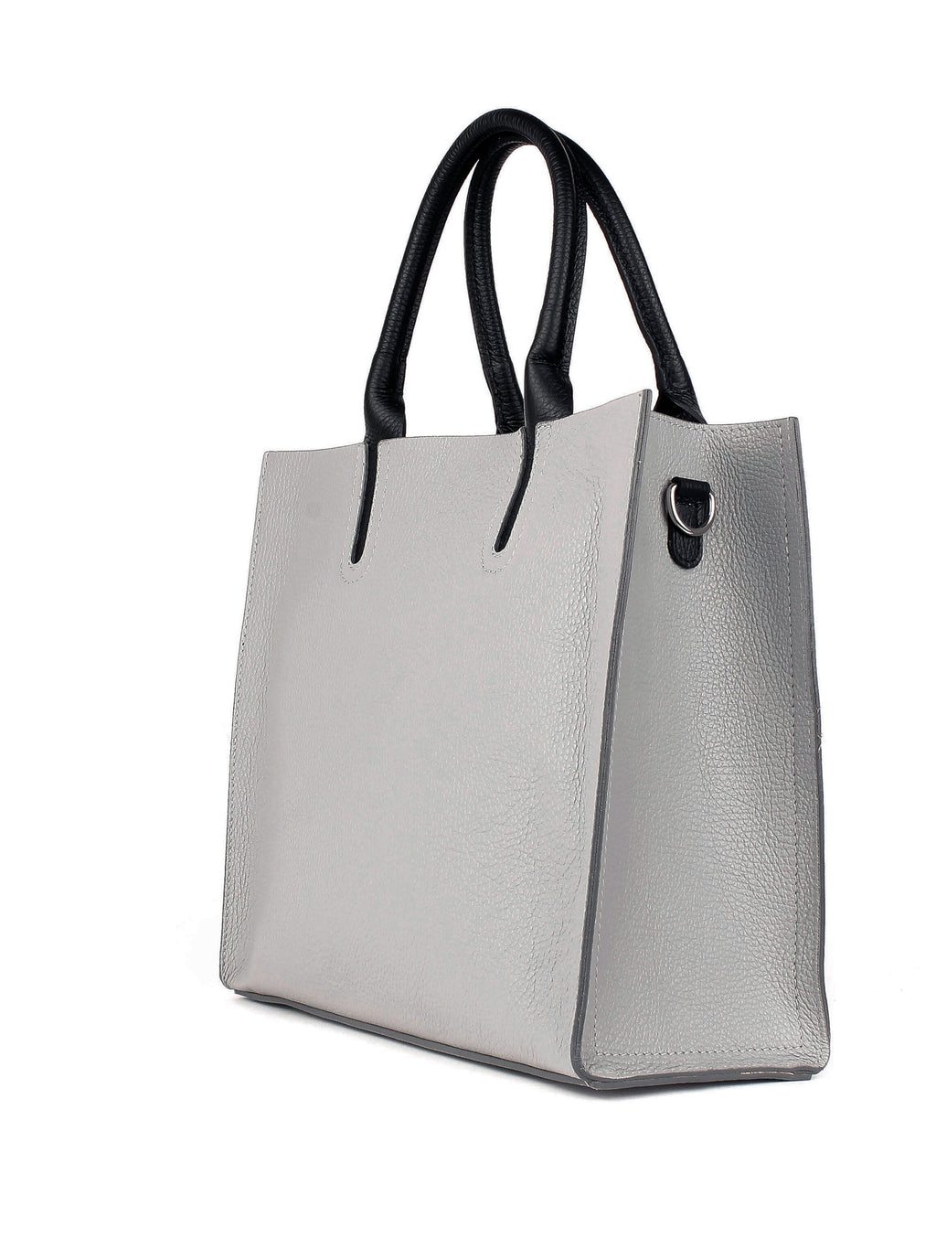 Bolso Tote de piel italiana Gris 2755-18-32