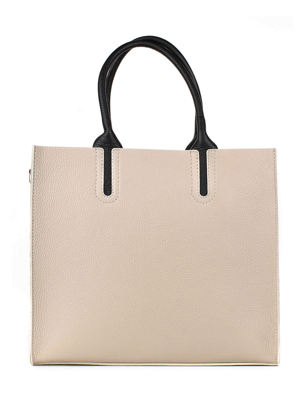 Bolso Tote de piel italiana Beige 2755-11-32