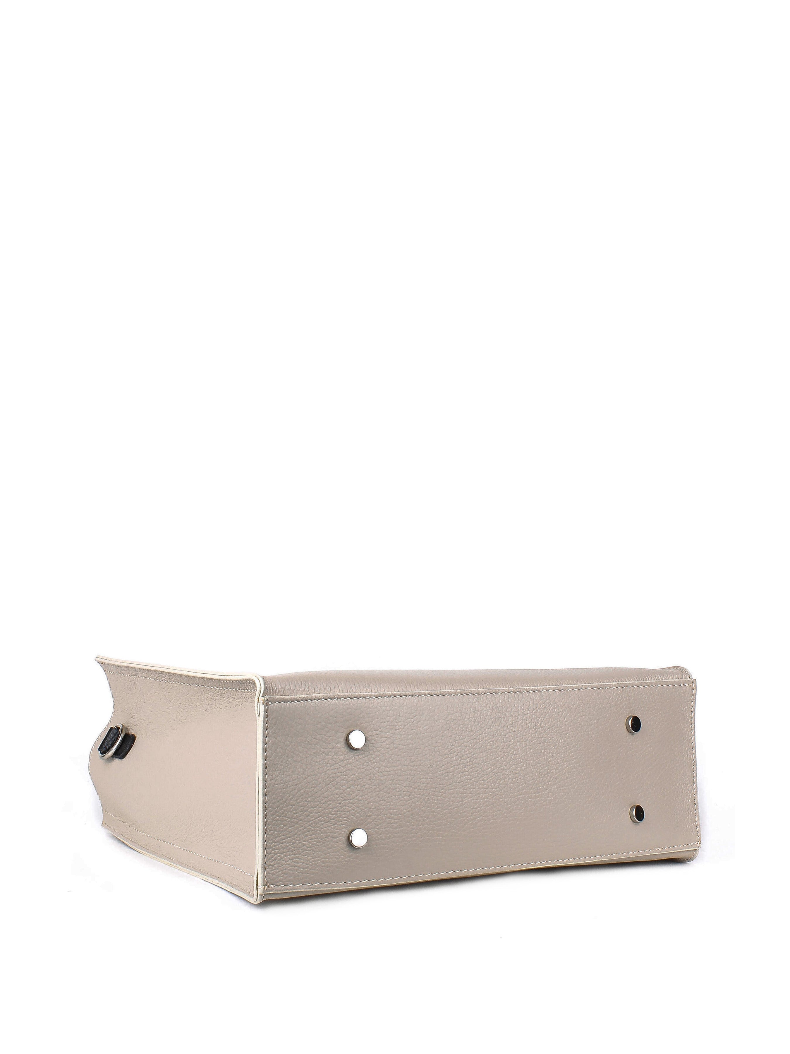 Bolso Tote de piel italiana Beige 2755-11-32