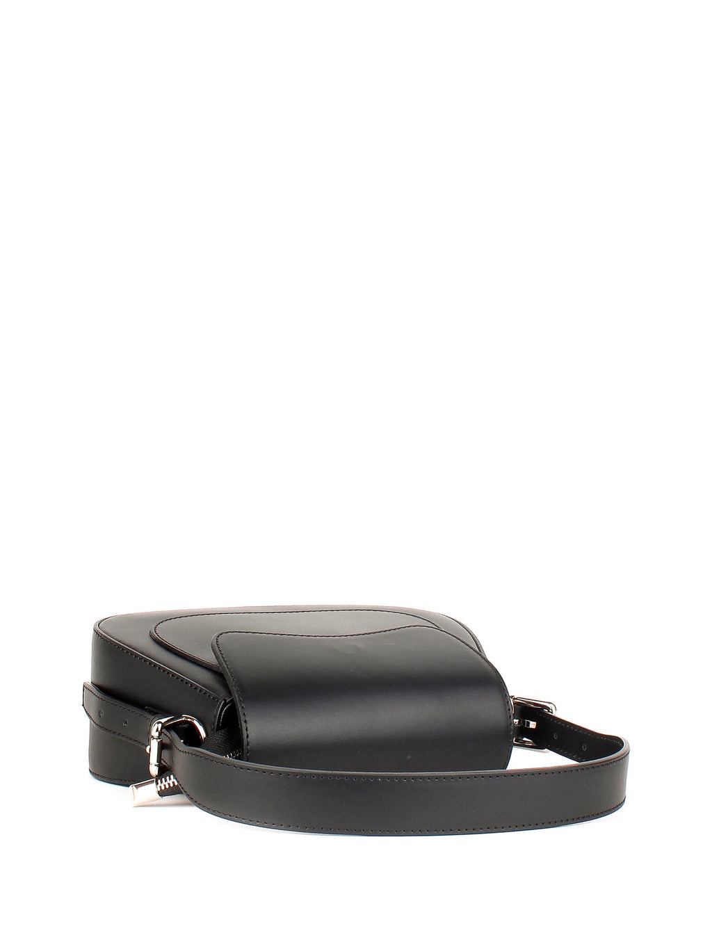 Bolso de hombro de piel italiana Negro 3773-05-31