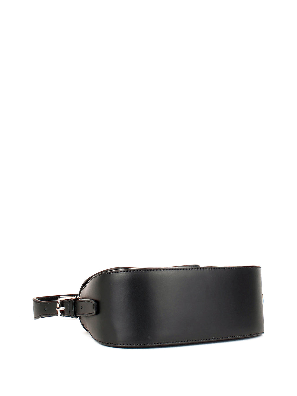 Bolso de hombro de piel italiana Negro 3773-05-31