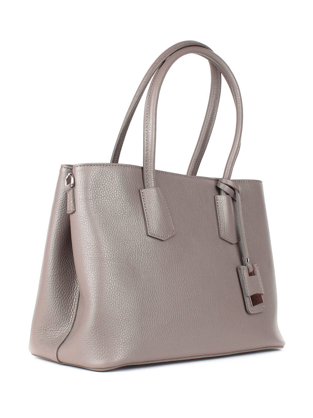 Bolso Tote de piel italiana Gris, Beige 3443-98-32