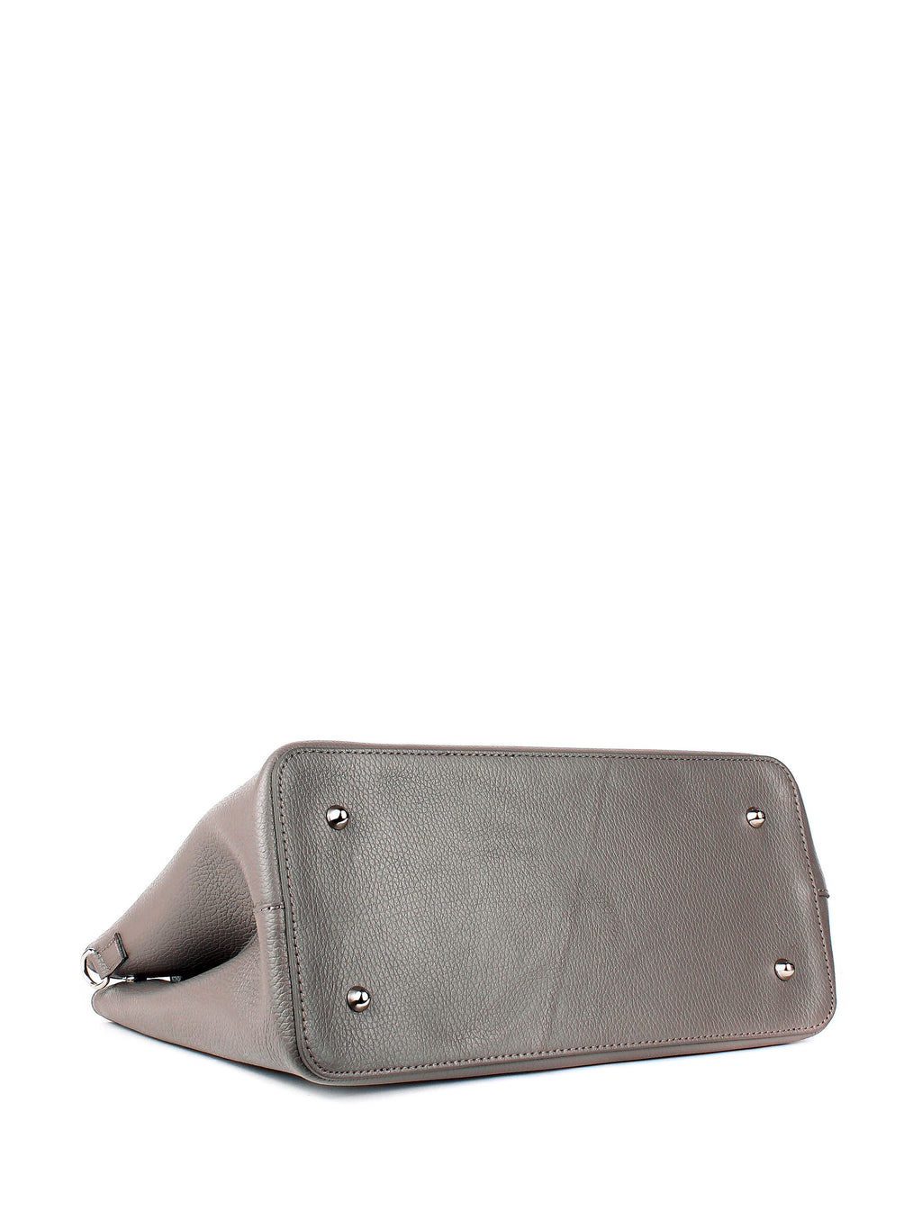 Bolso Tote de piel italiana Gris, Beige 3443-98-32