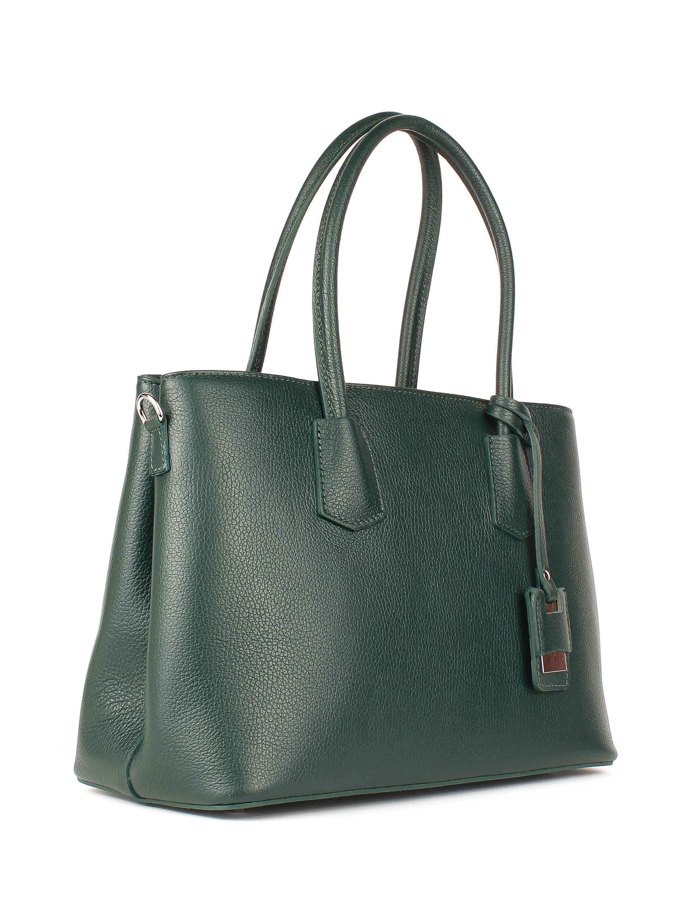 Bolso Tote de piel italiana Verde 3443-64-32
