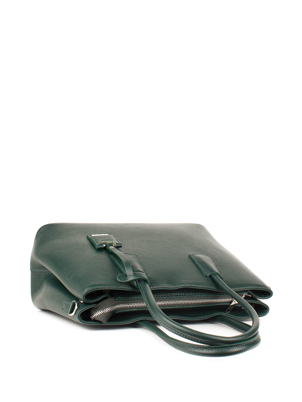 Bolso Tote de piel italiana Verde 3443-64-32