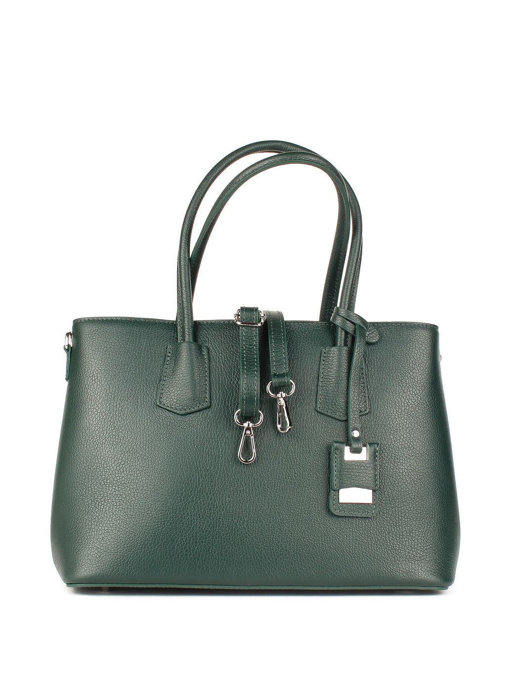 Bolso Tote de piel italiana Verde 3443-64-32