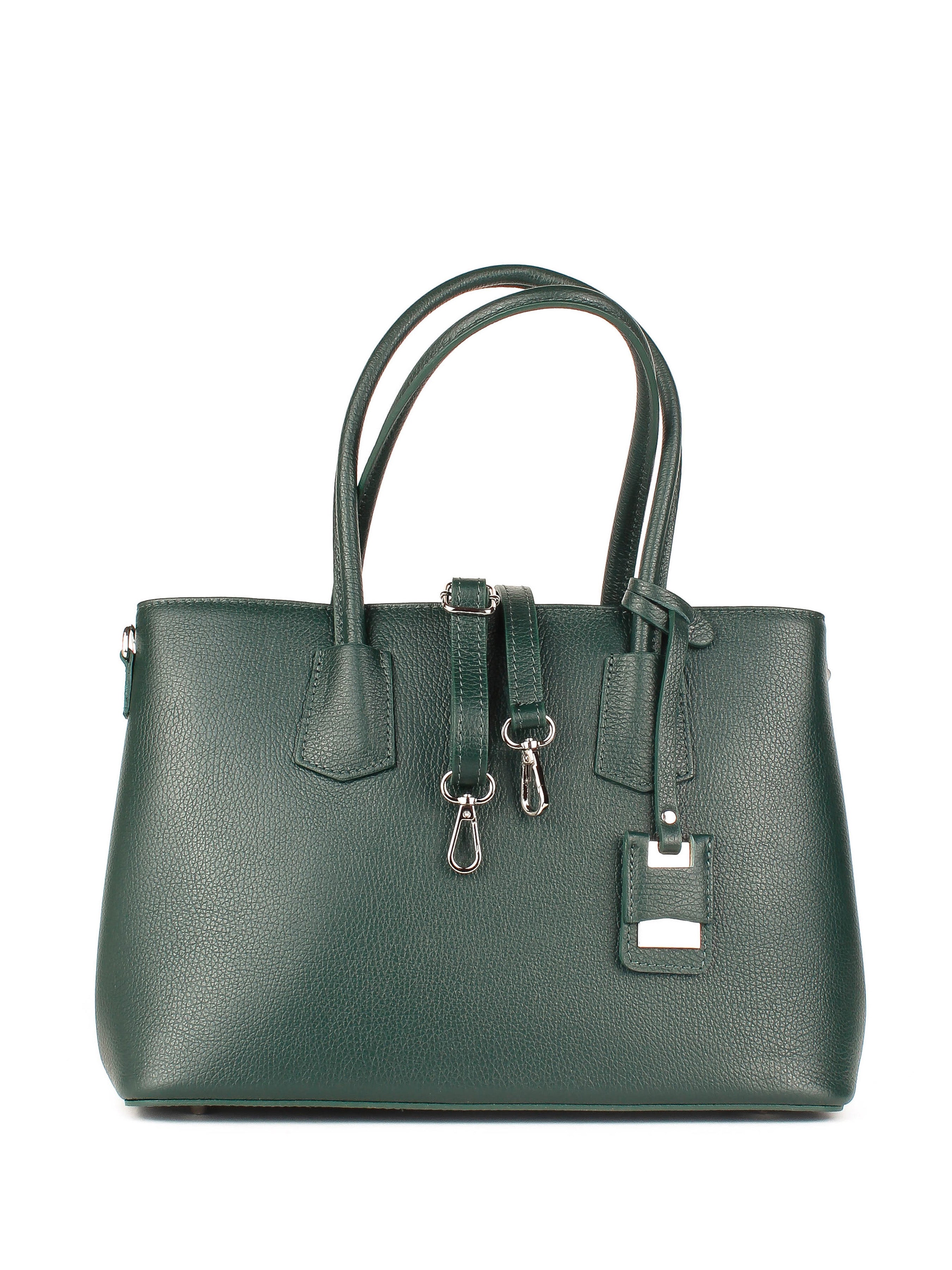 Bolso Tote de piel italiana Verde 3443-64-32