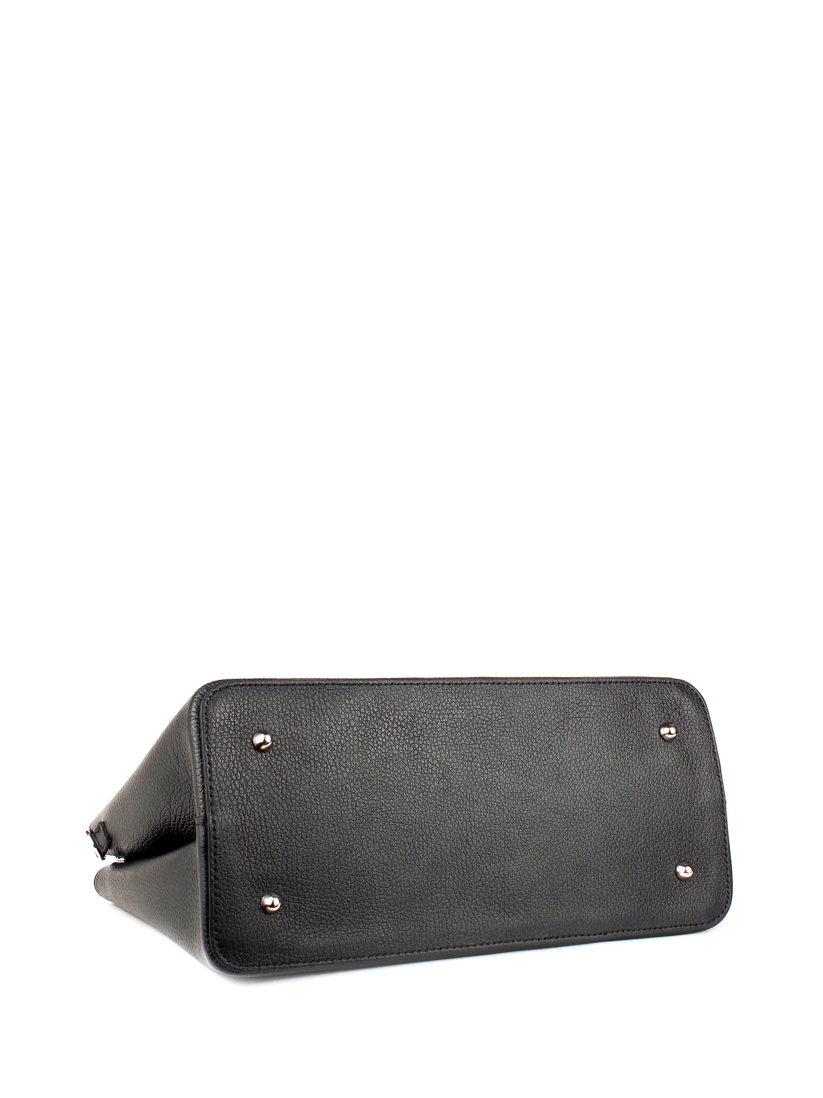 Bolso Tote de piel italiana Negro 3443-05-32