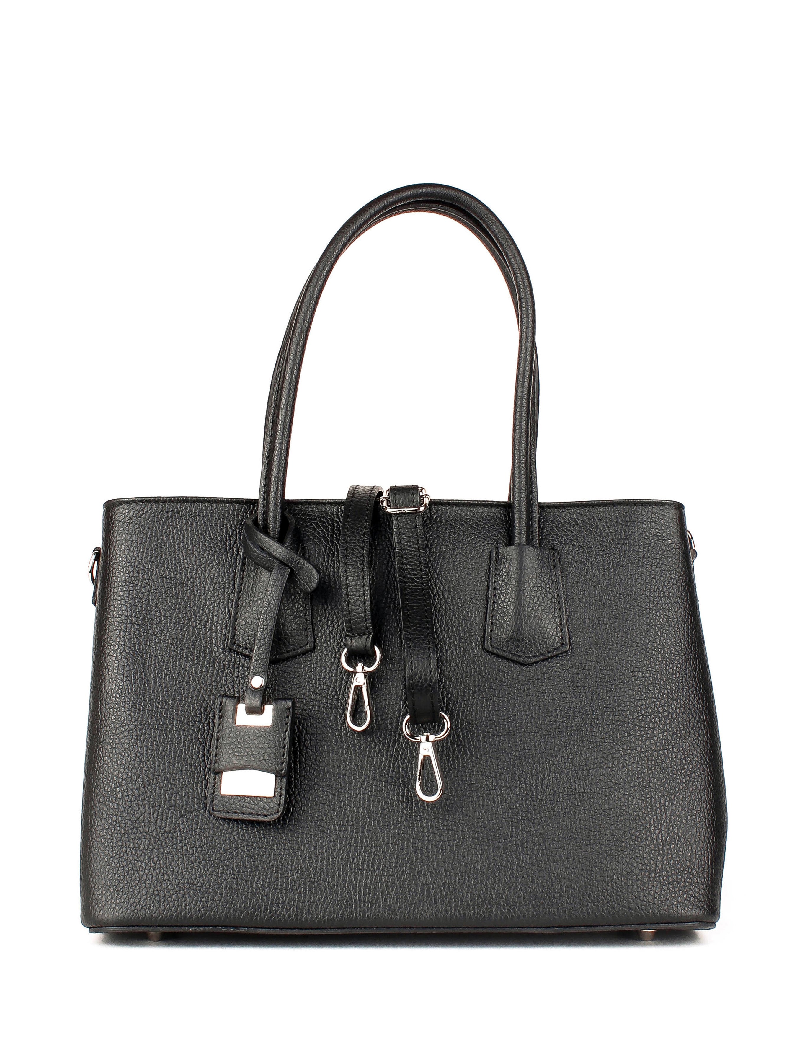 Bolso Tote de piel italiana Negro 3443-05-32