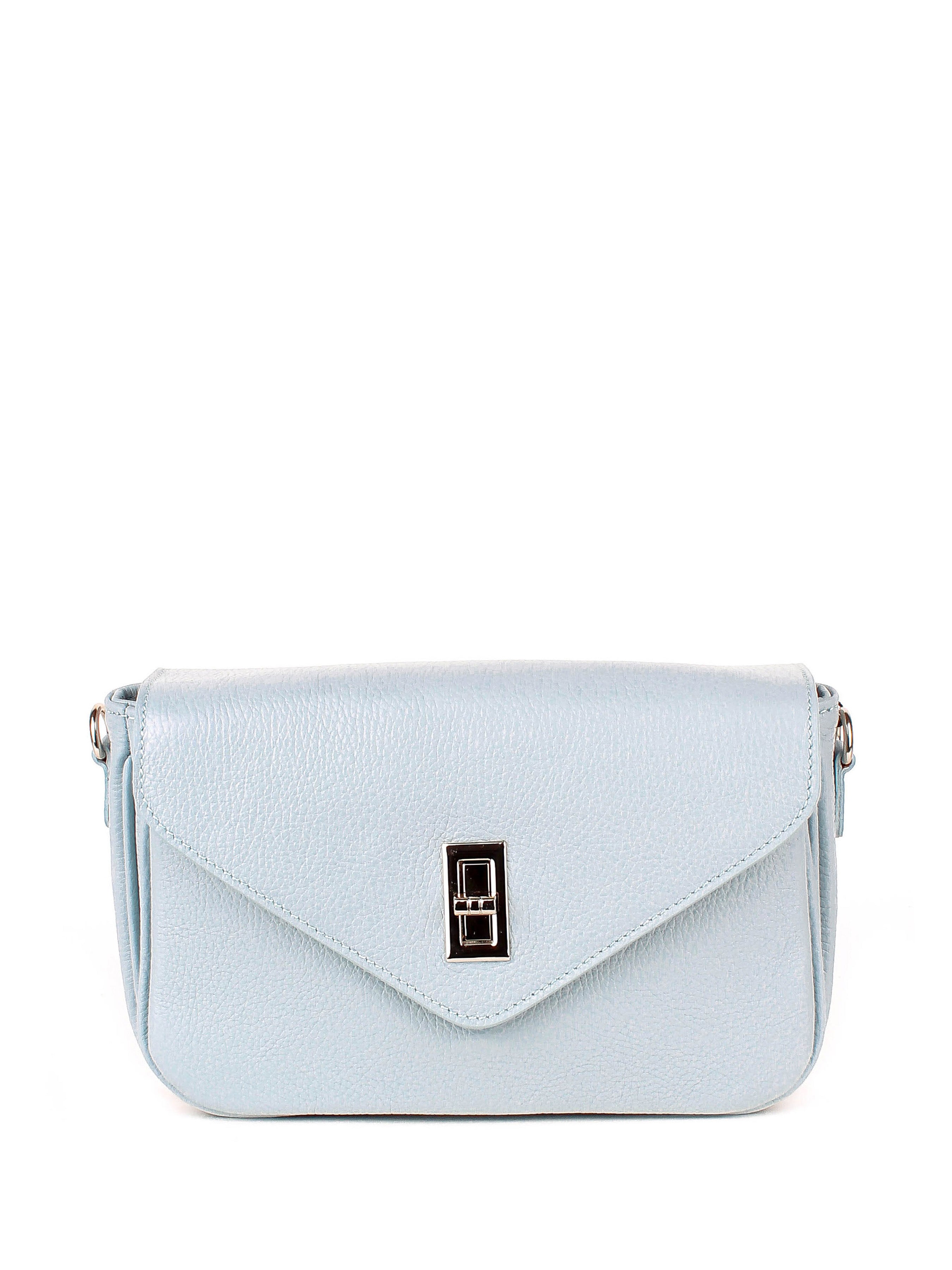 Bandolera de piel italiana Блакитний 3155-17-32