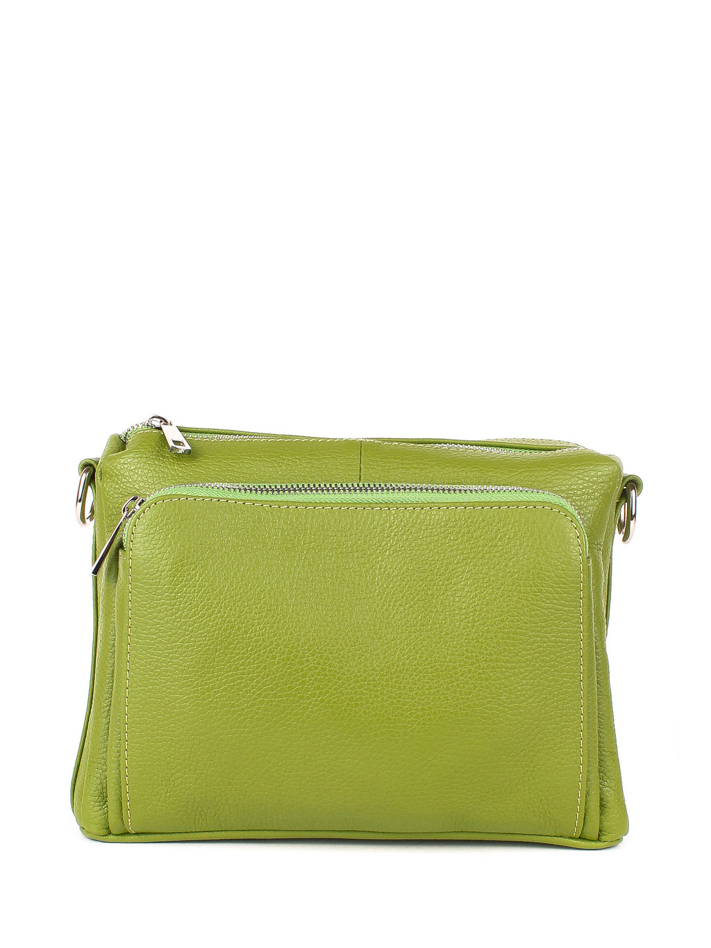 Bandolera de piel italiana Verde 5311-08-32