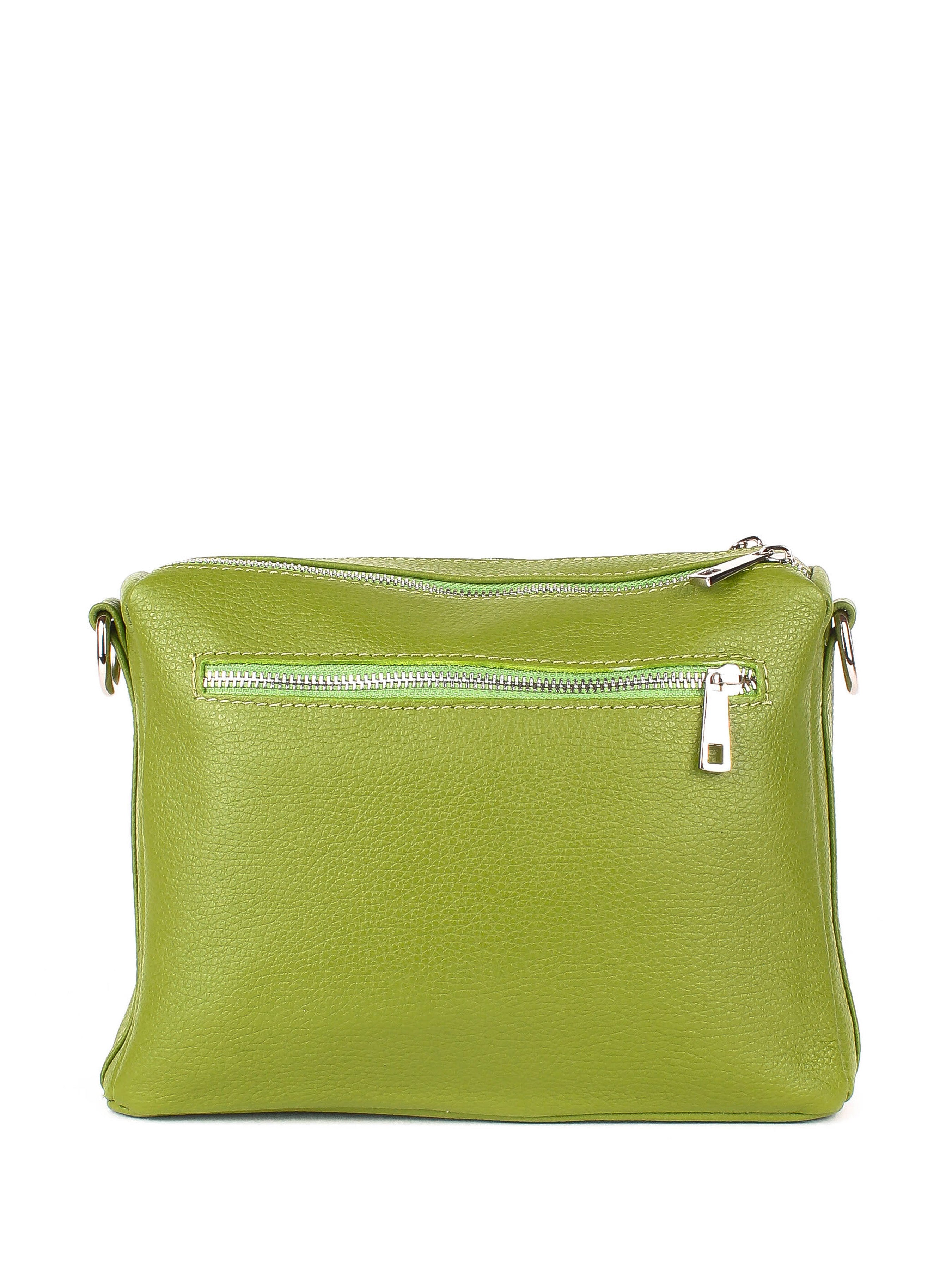 Bandolera de piel italiana Verde 5311-08-32