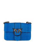 Bandolera de piel italiana Azul 1710-07-35