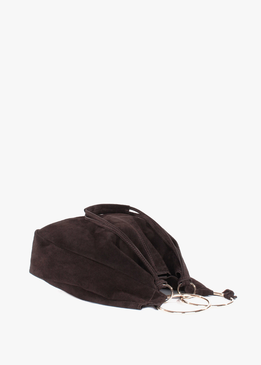 Bolso de mano de piel italiana Marrón 3219-06-38