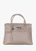 Bolso de mano de piel italiana Beige 5419-11-32