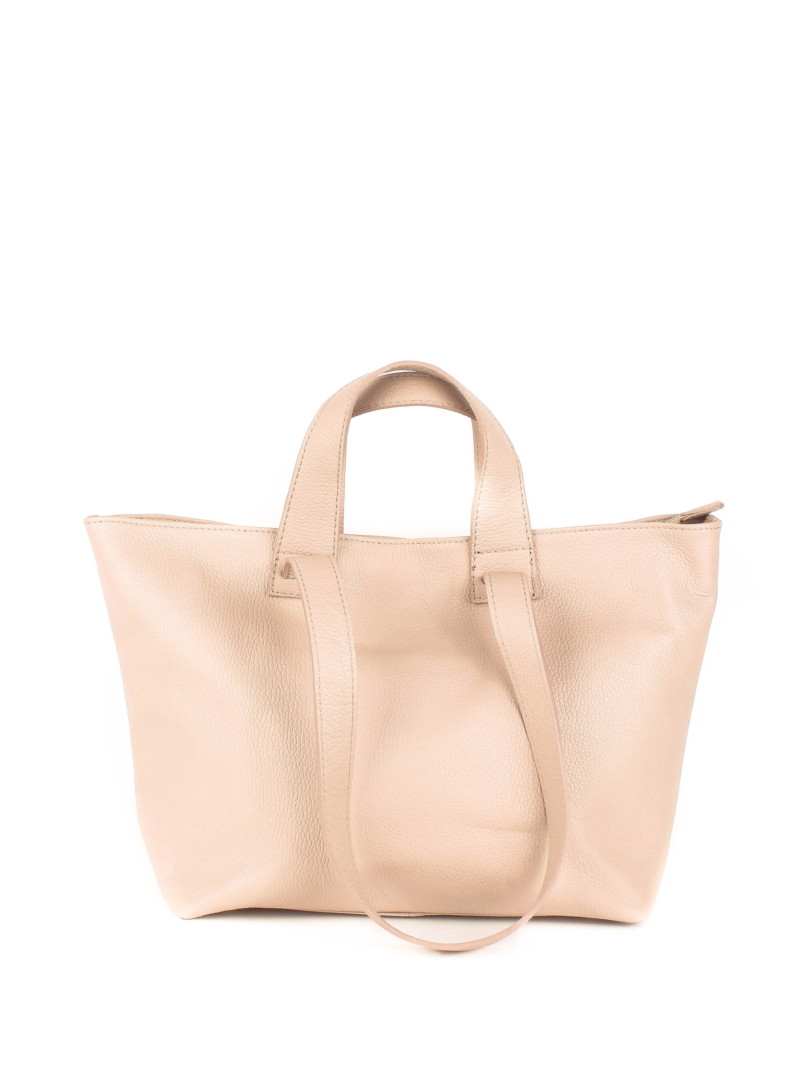 Bolso de mano de piel italiana Gris 1662-52-32