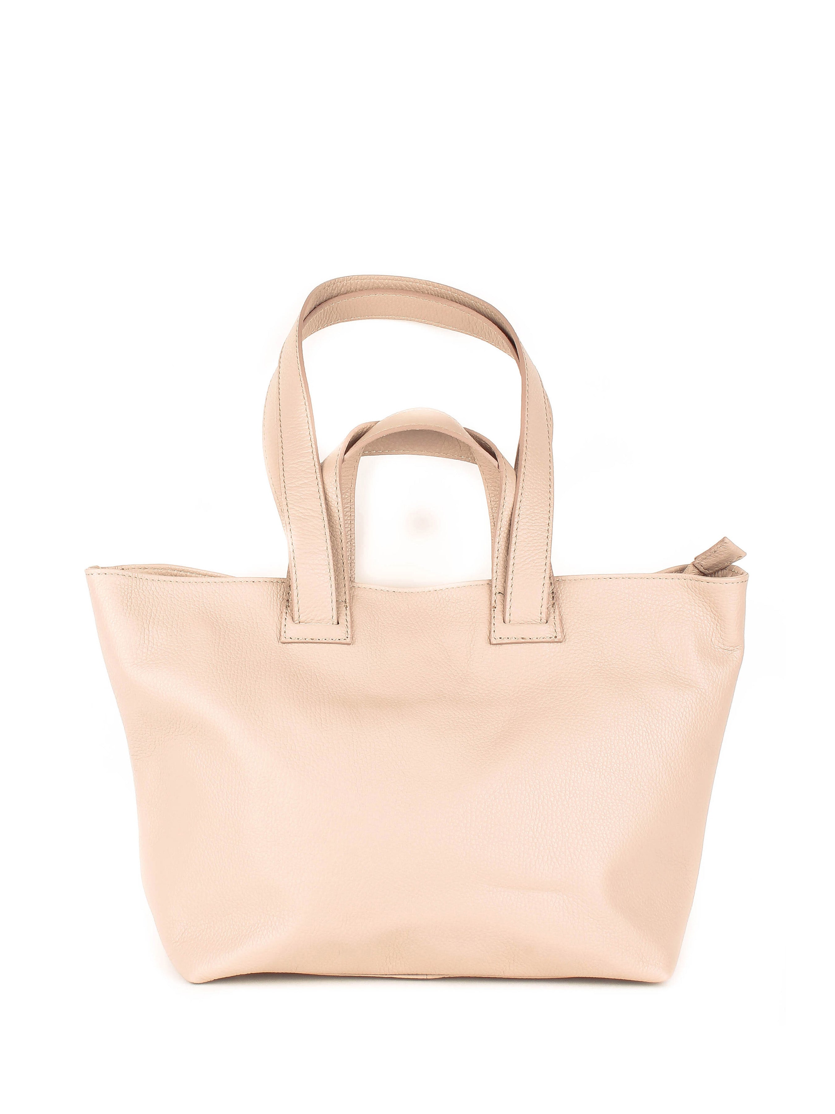 Bolso de mano de piel italiana Gris 1662-52-32