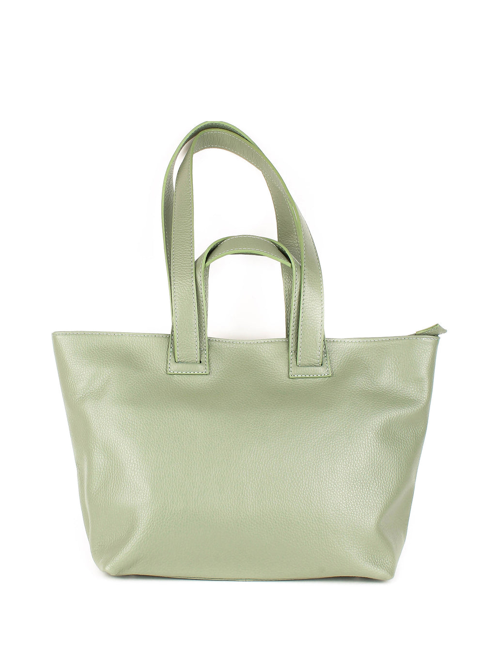 Bolso de mano de piel italiana Verde 1662-81-32
