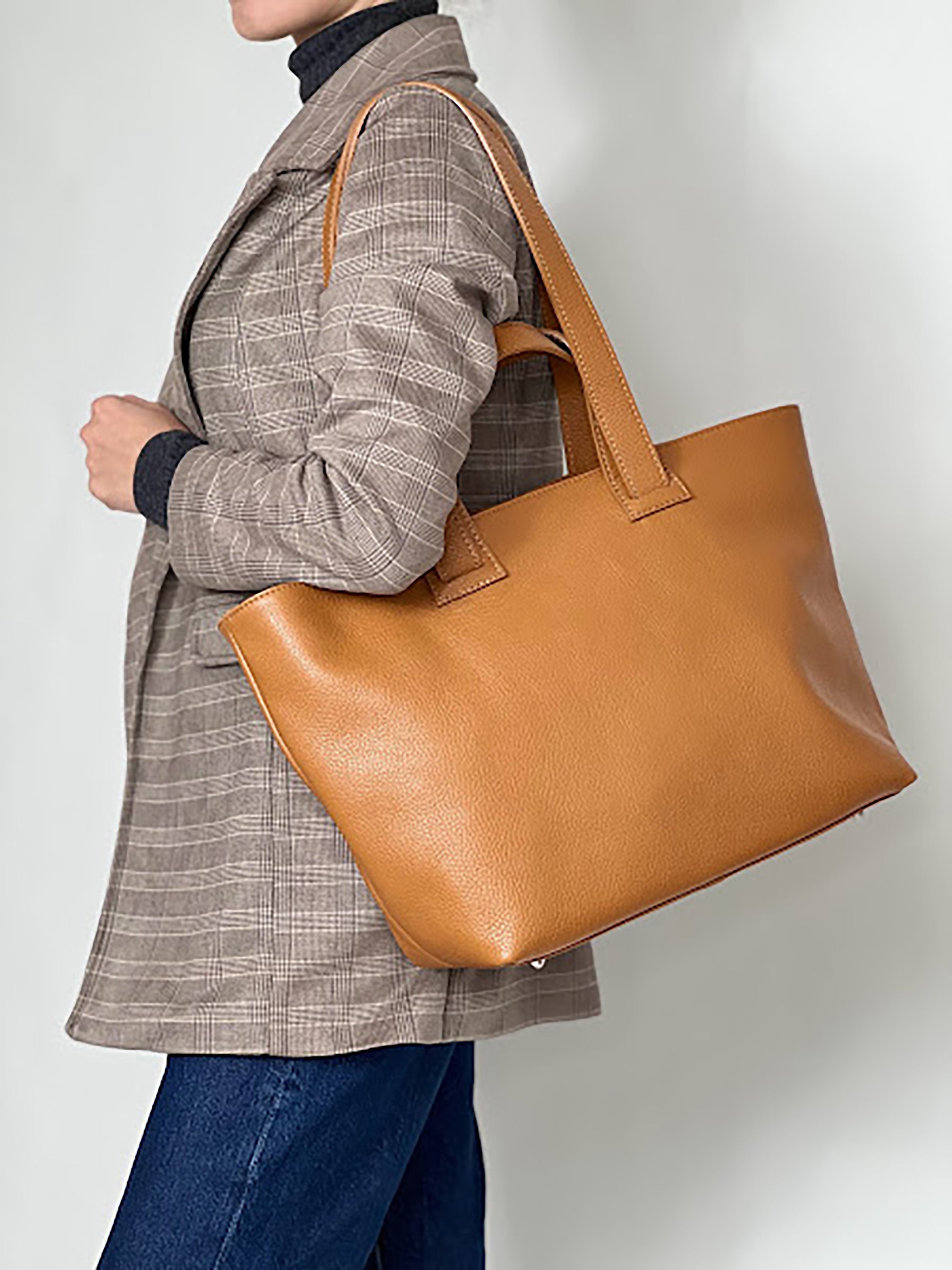 Bolso de mano de piel italiana Rojo 1662-45-32