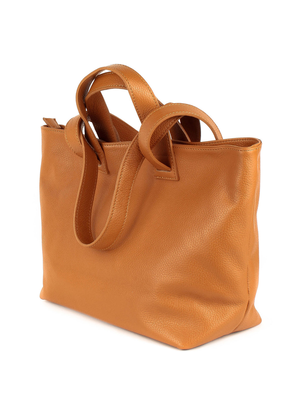 Bolso de mano de piel italiana Rojo 1662-45-32