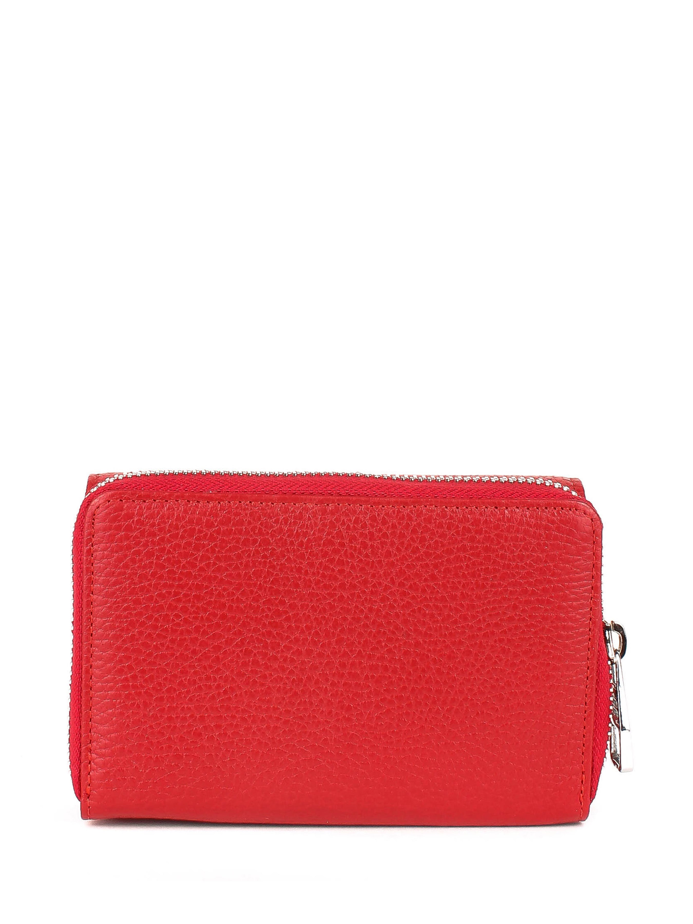 Cartera de piel italiana Rojo 1192-46-45