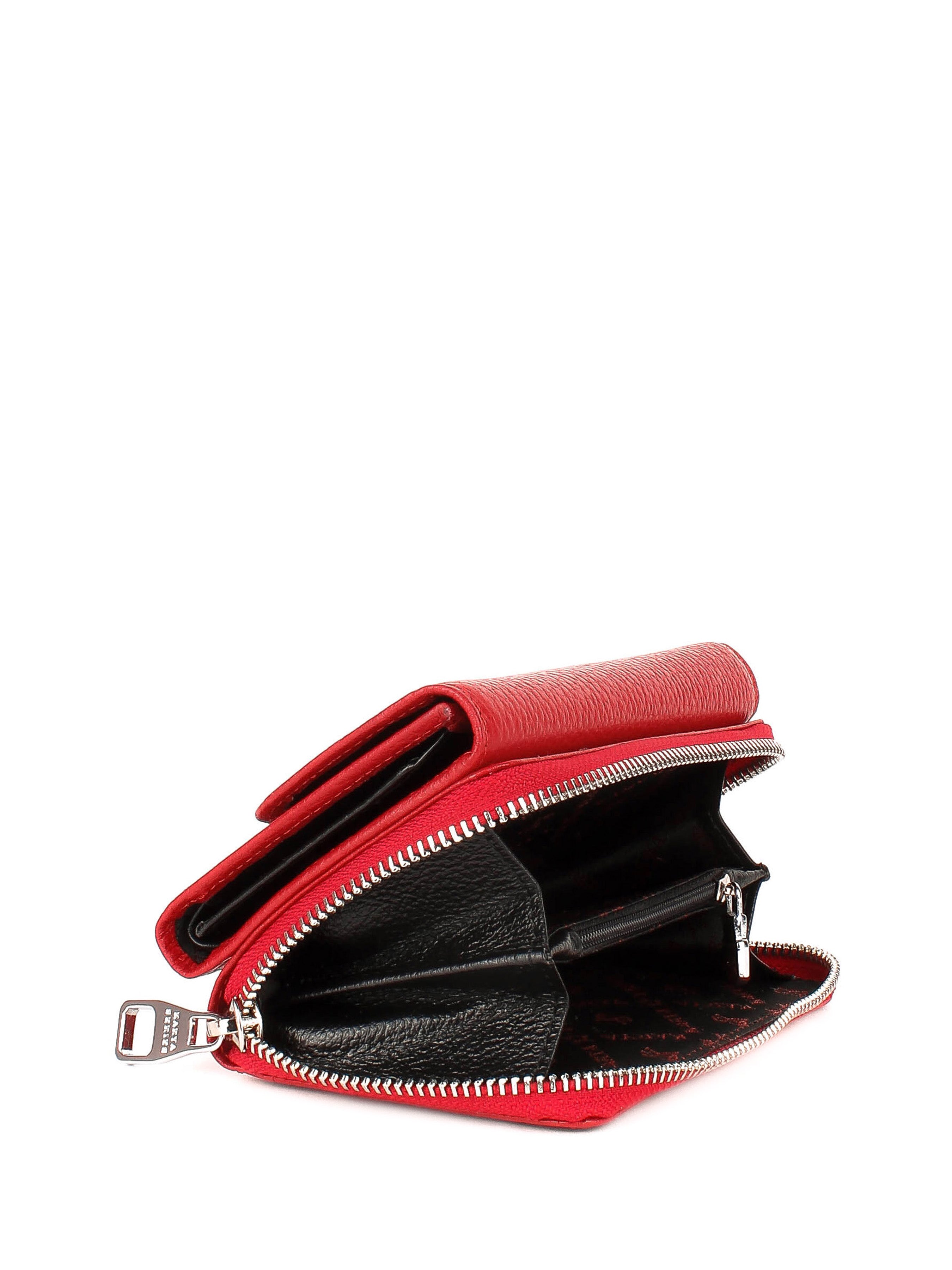 Cartera de piel italiana Rojo 1192-46-45