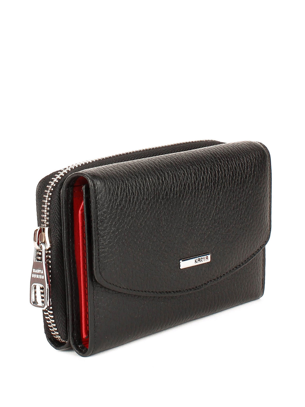 Cartera de piel italiana Negro 1192-45-46