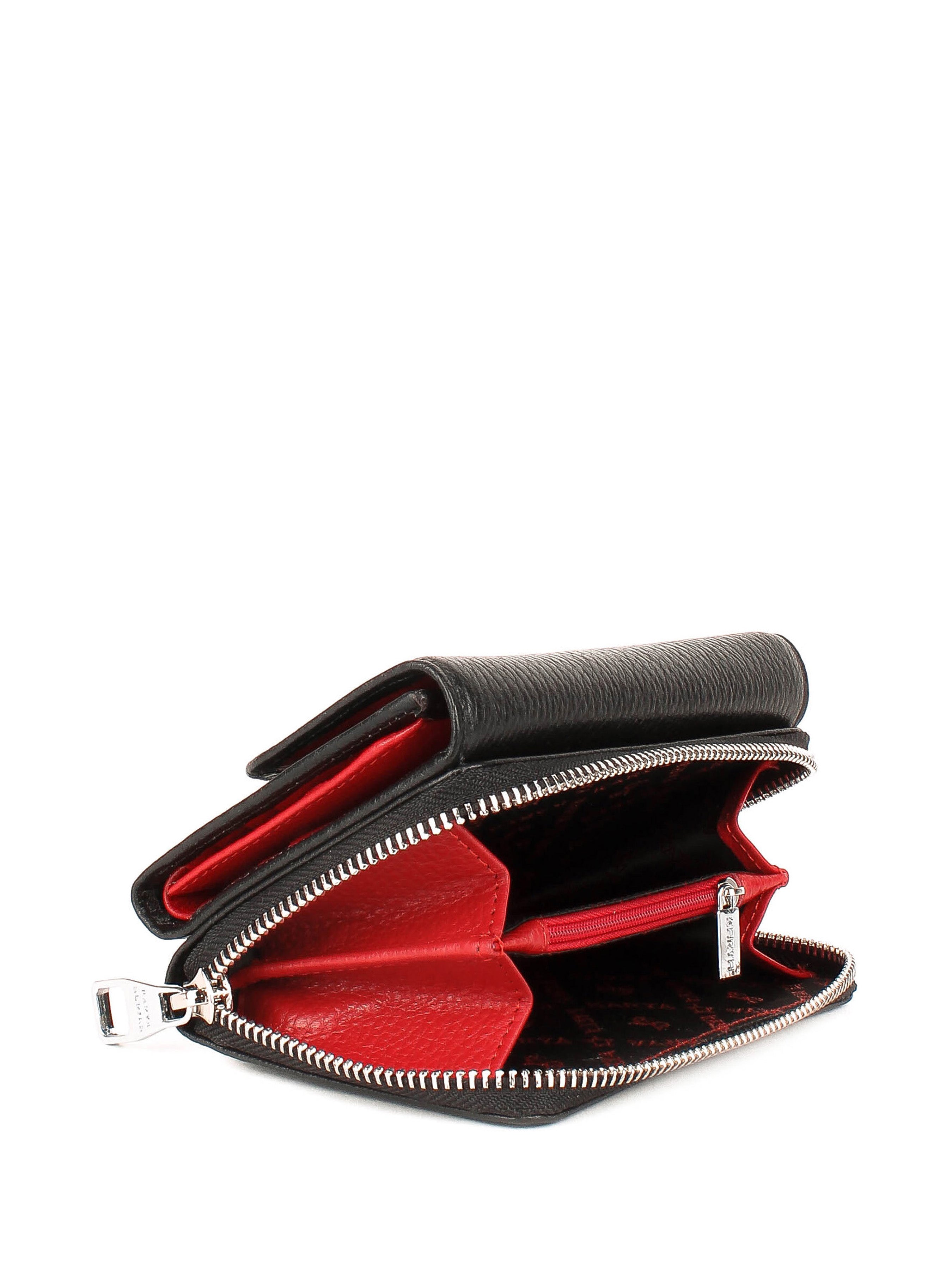 Cartera de piel italiana Negro 1192-45-46
