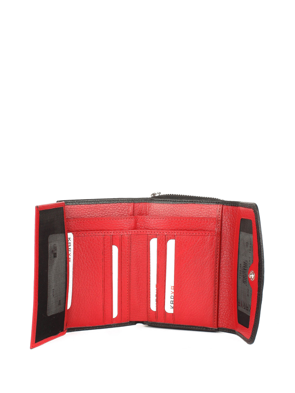 Cartera de piel italiana Negro 1192-45-46