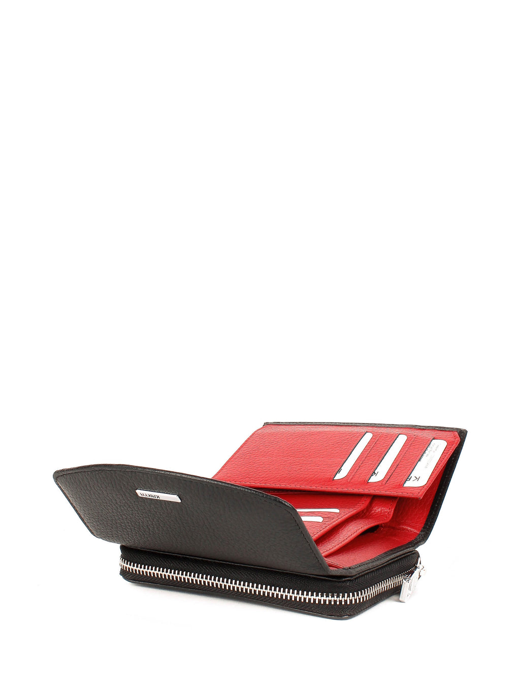 Cartera de piel italiana Negro 1192-45-46