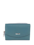 Cartera de piel italiana Темно блакитний 1192-093