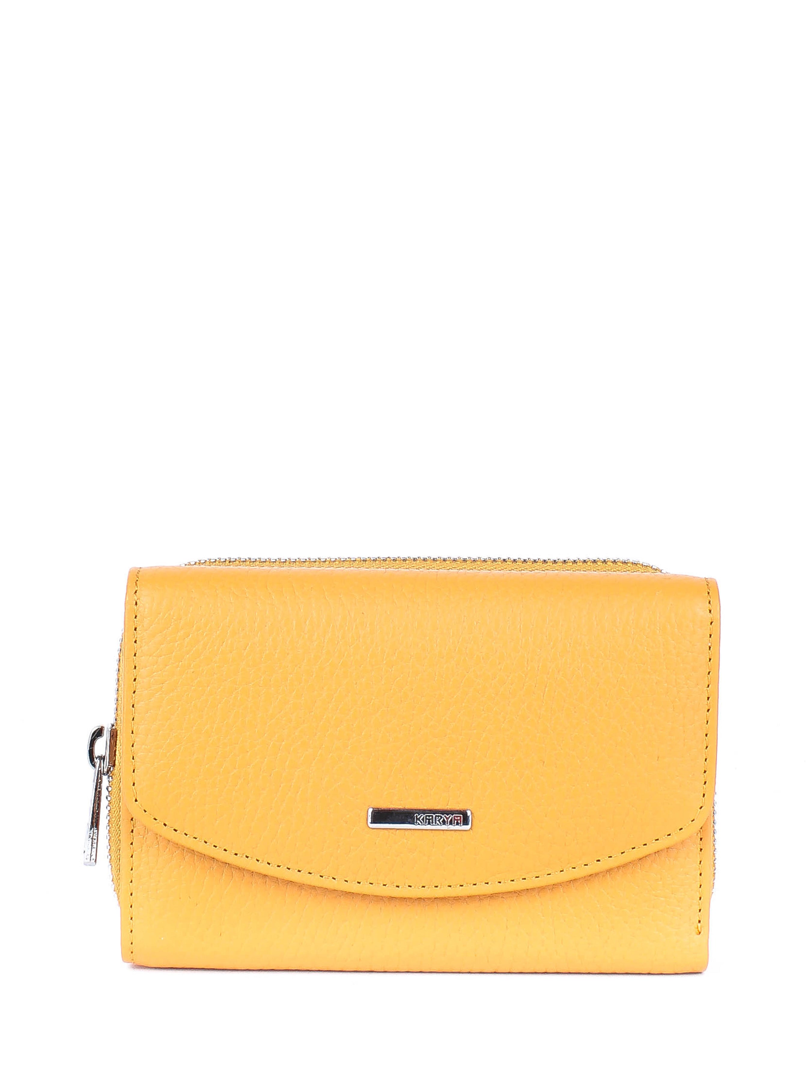 Cartera de piel italiana Amarillo 1192-56
