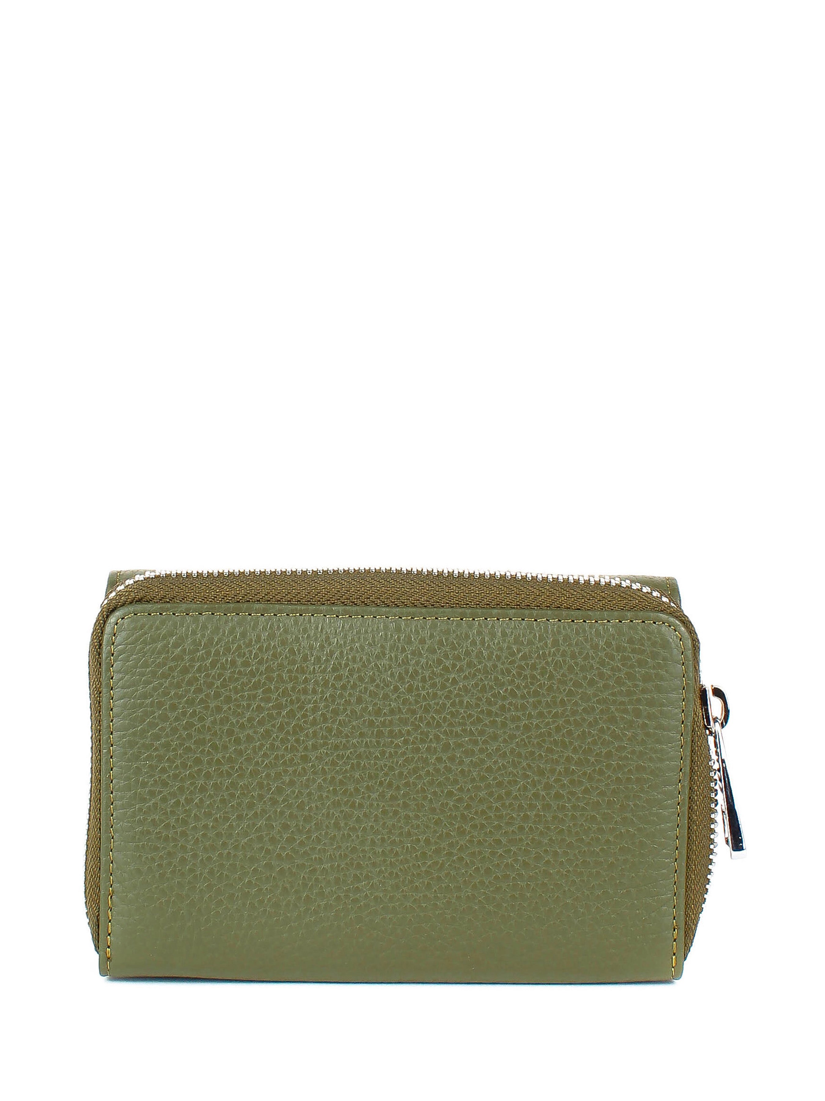 Cartera de piel italiana Verde 1192-084