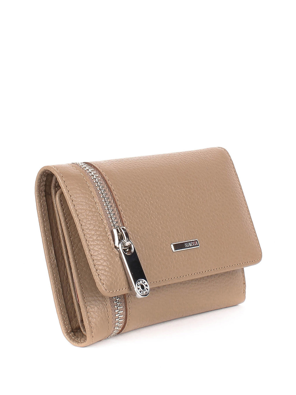 Cartera de piel italiana Gris 2004-51