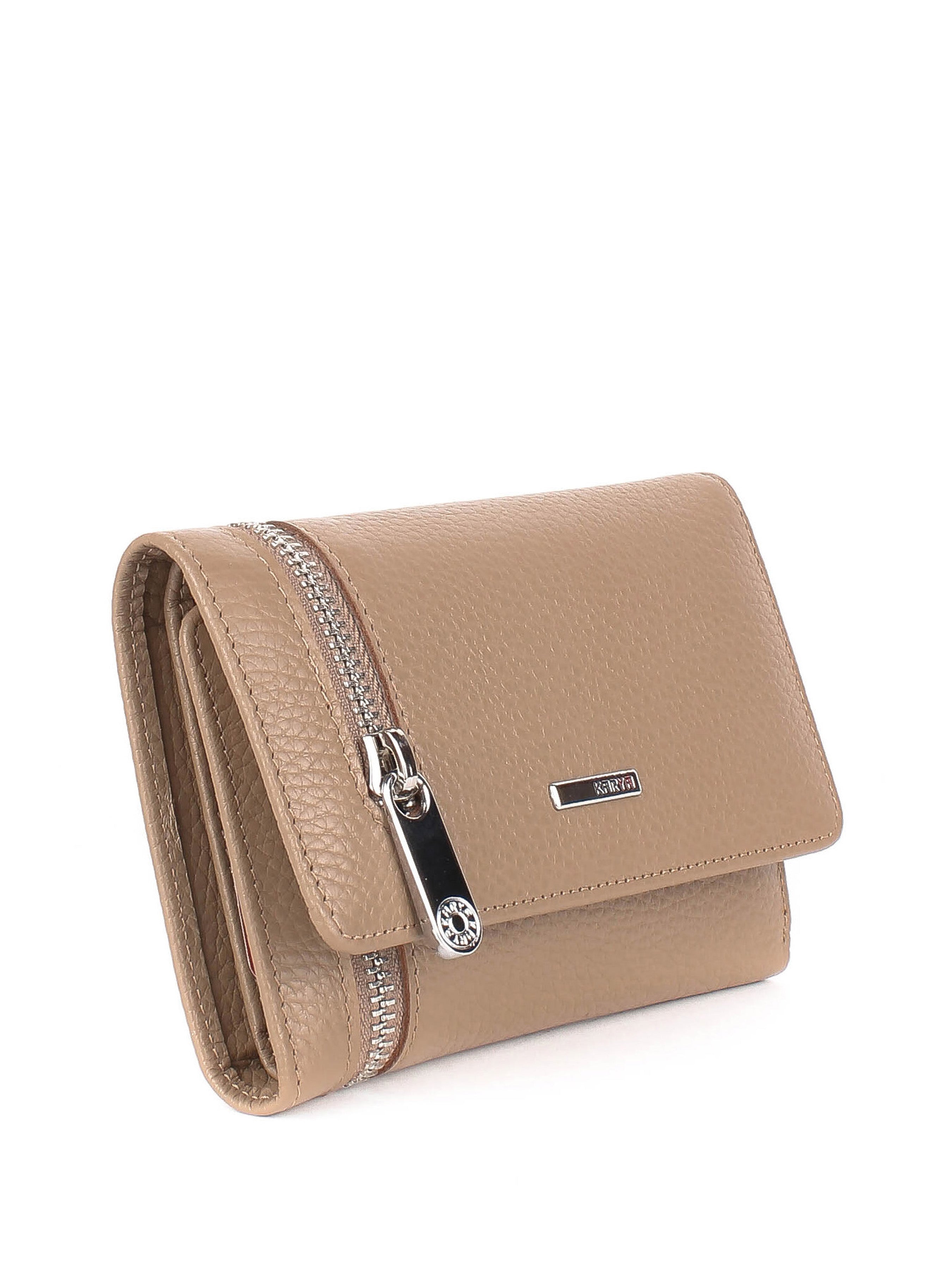 Cartera de piel italiana Gris 2004-51