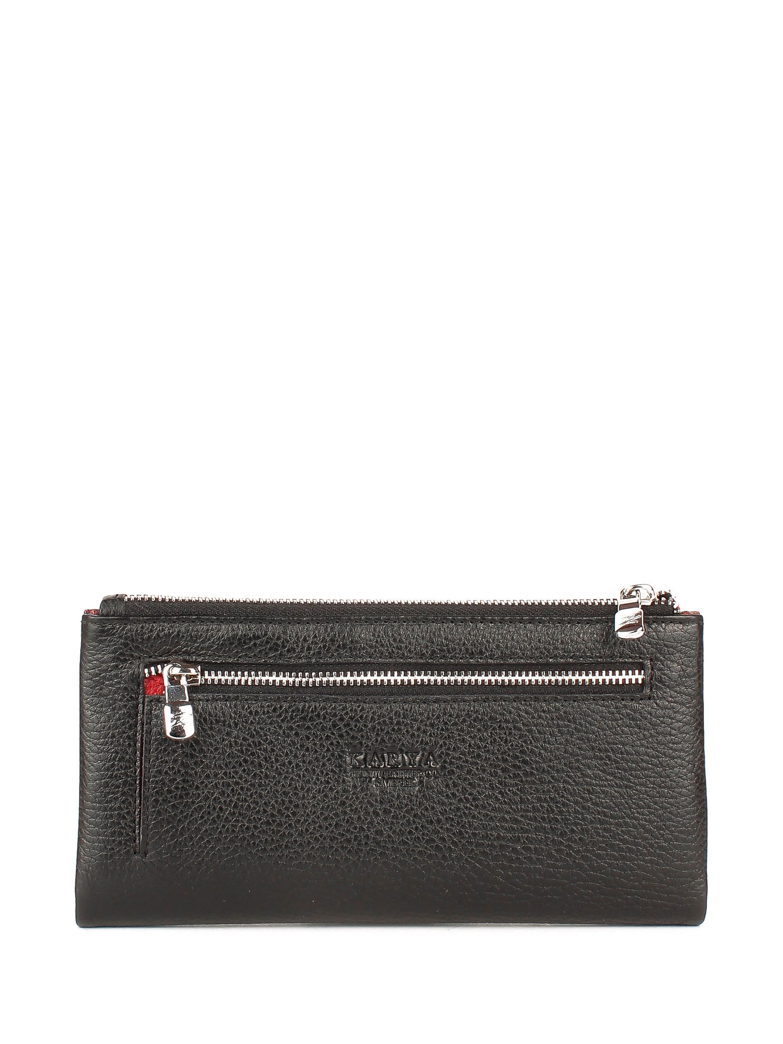 Cartera de piel italiana Negro 1172-45-46