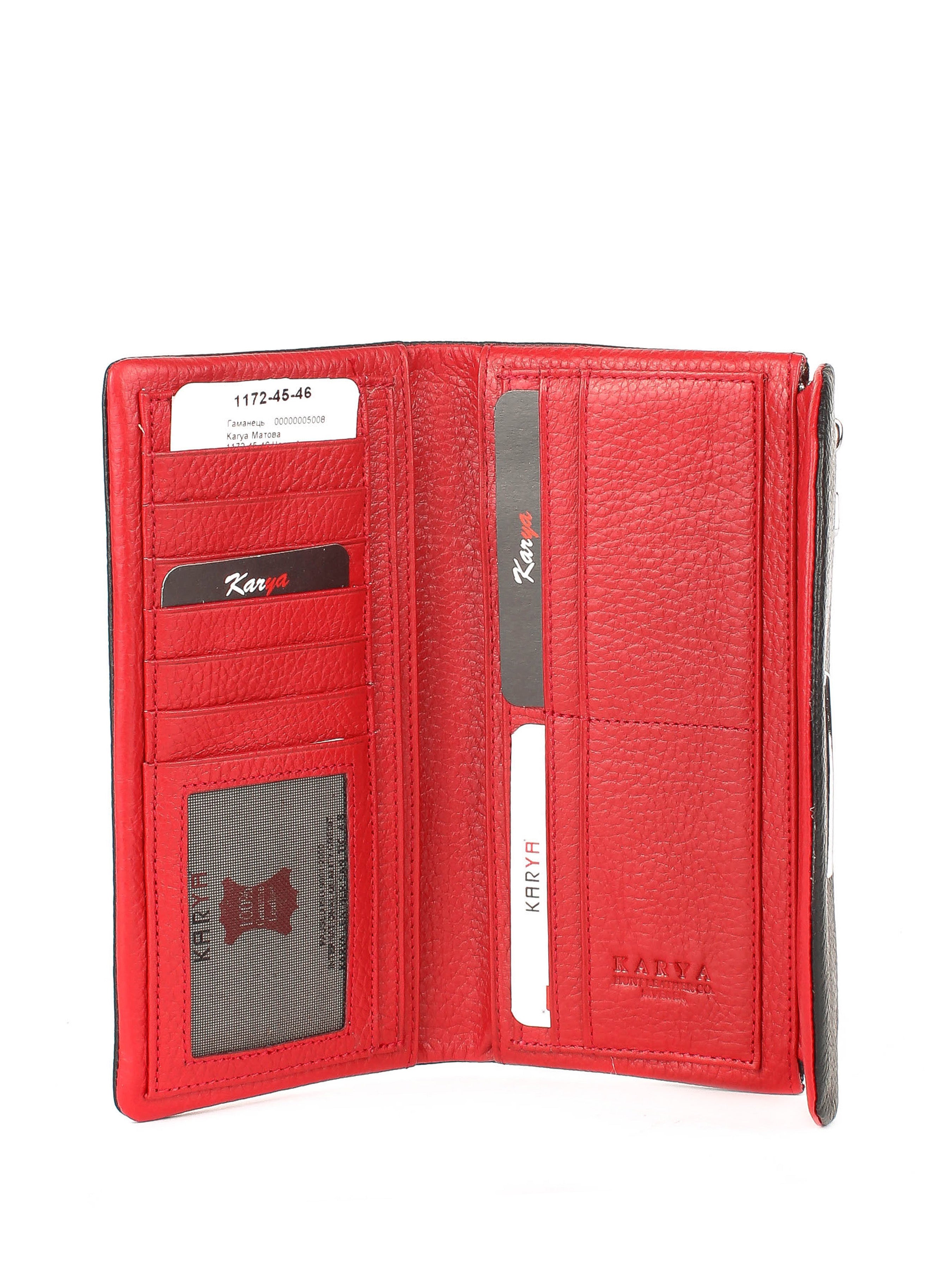 Cartera de piel italiana Negro 1172-45-46