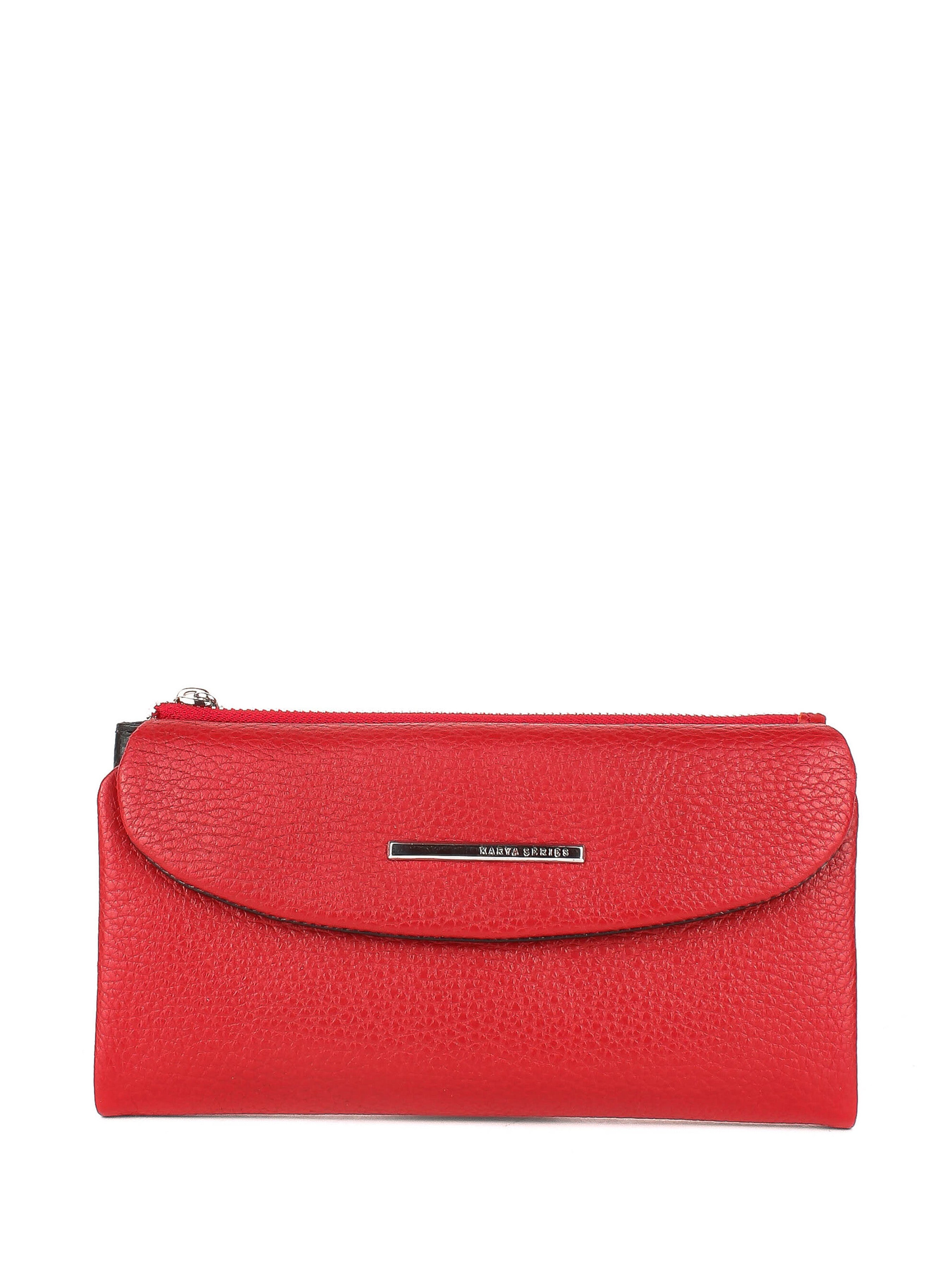 Cartera de piel italiana Rojo 1172-46-45
