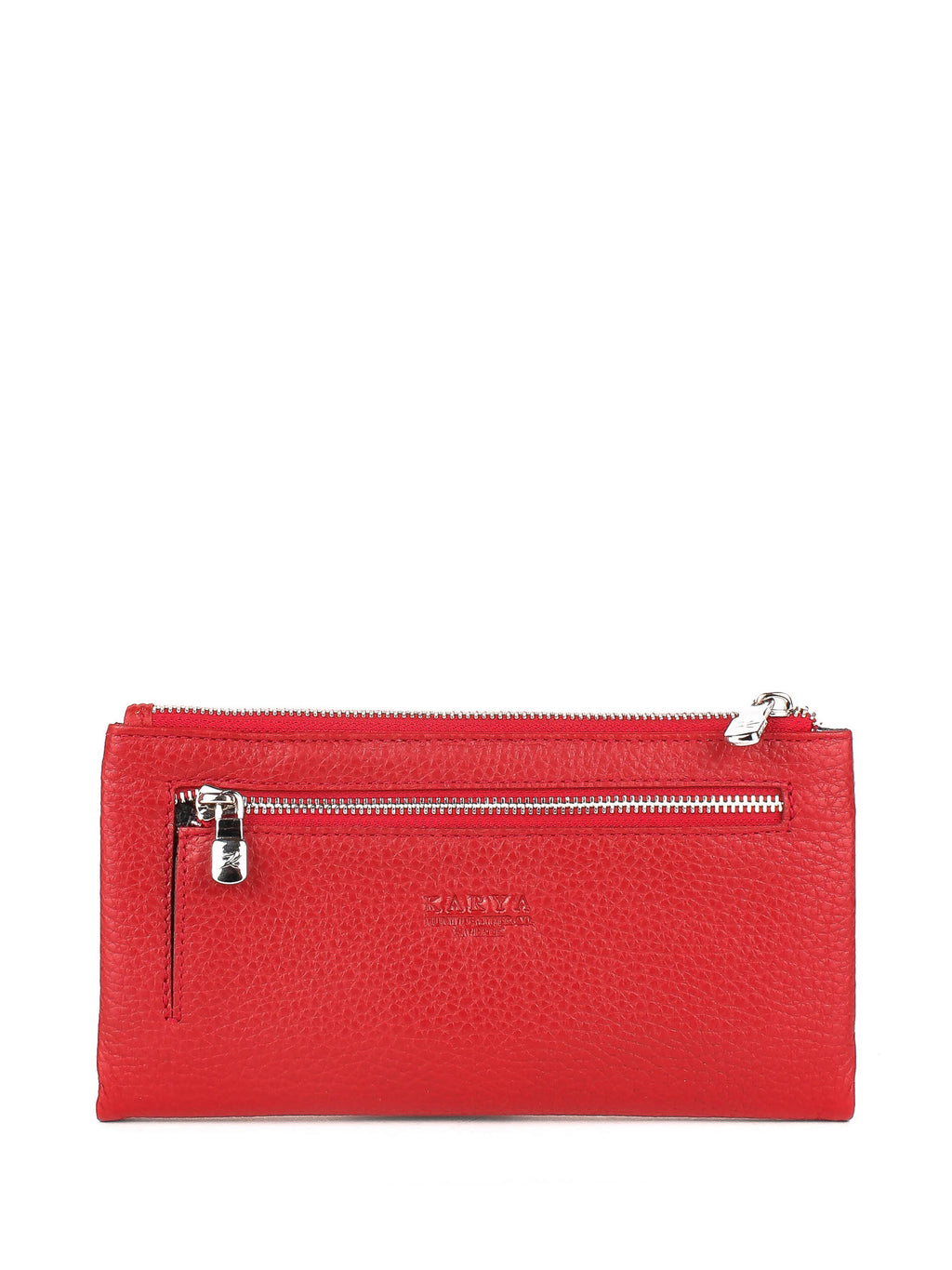 Cartera de piel italiana Rojo 1172-46-45