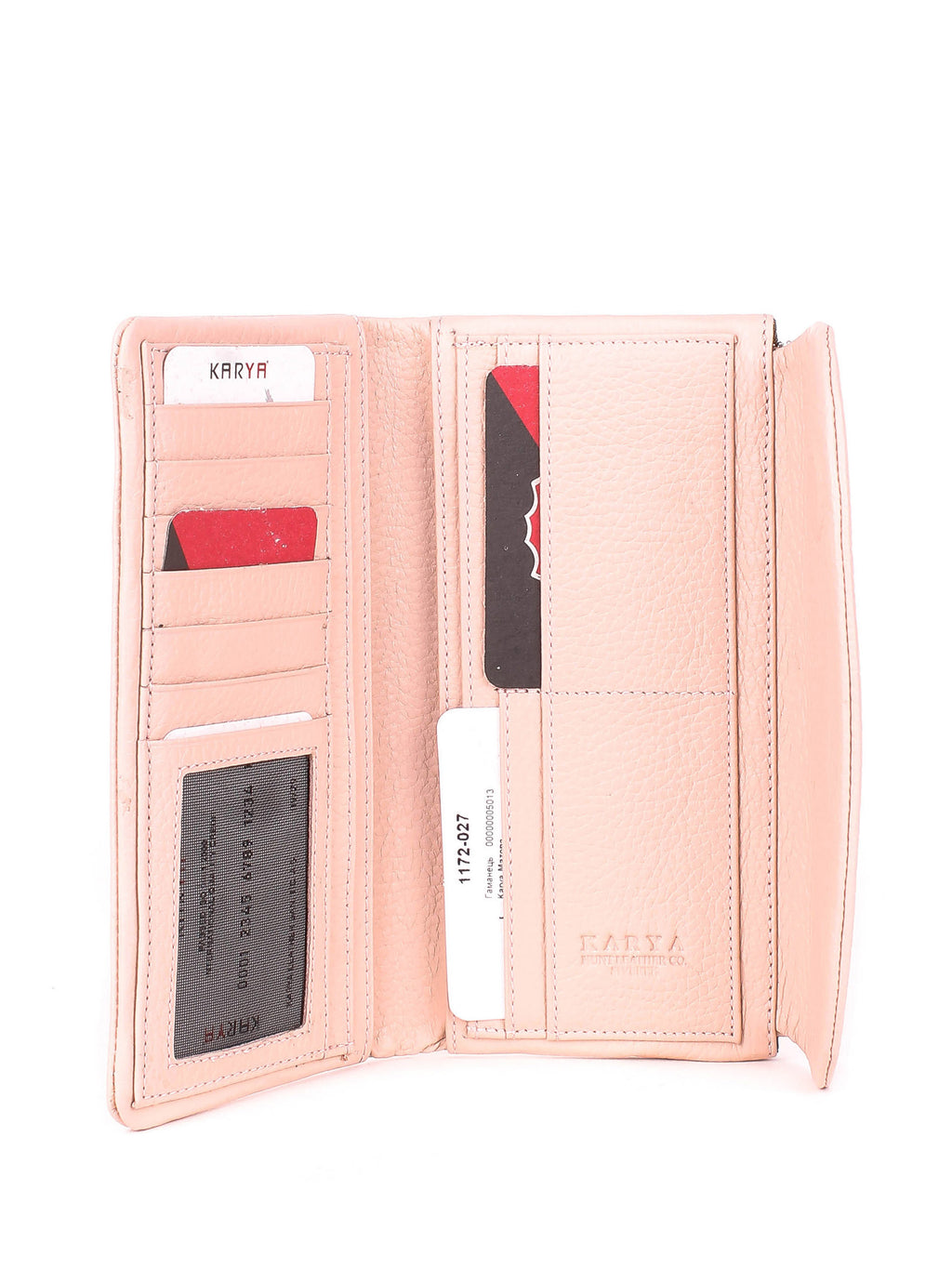 Cartera de piel italiana Polvoriento 1172-027