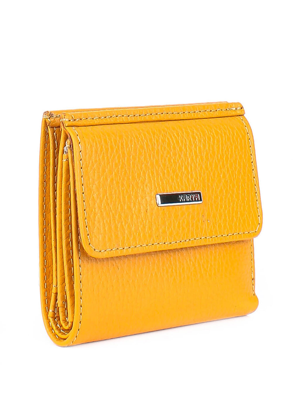 Cartera de piel italiana Amarillo 1066-056