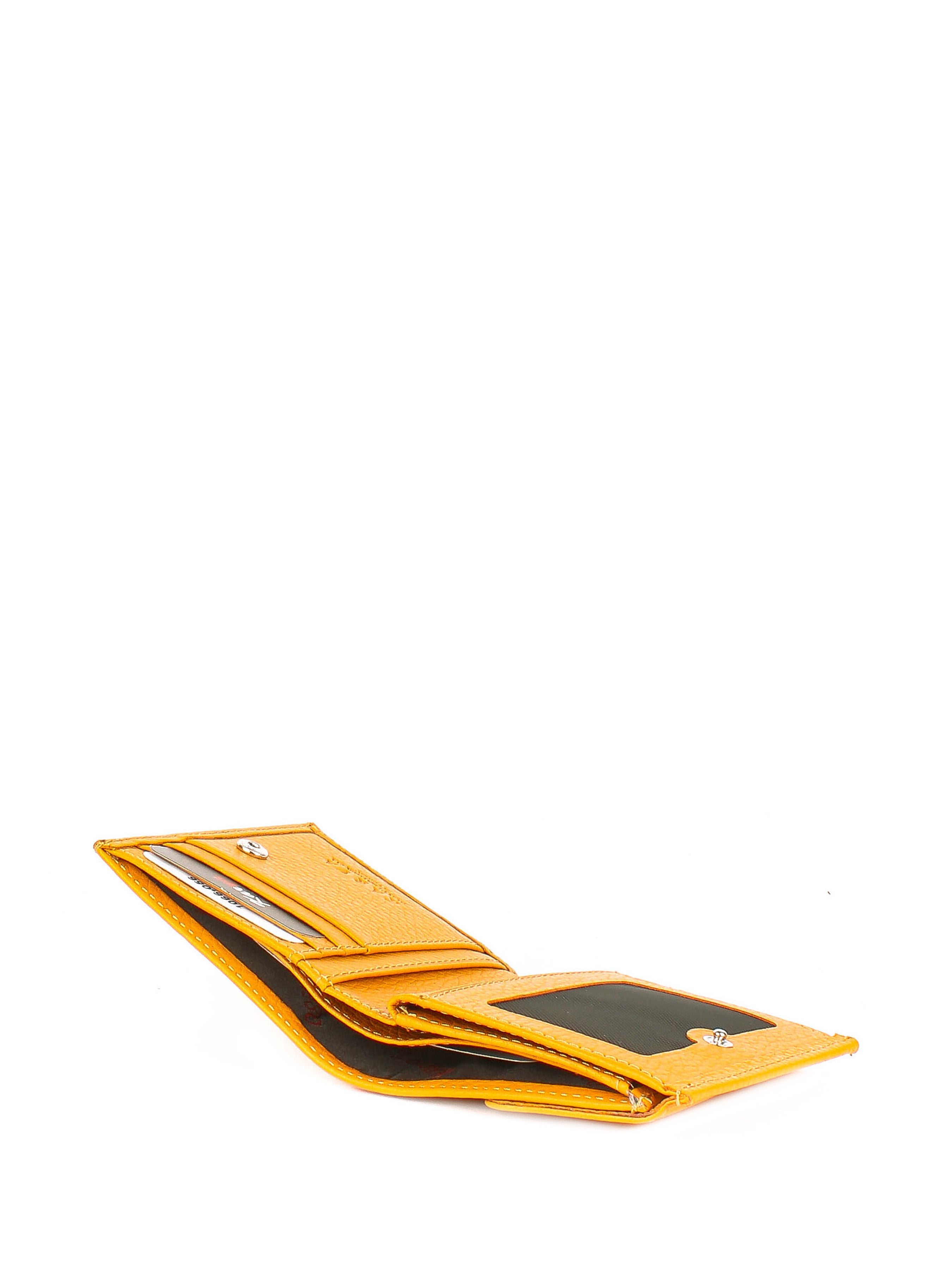 Cartera de piel italiana Amarillo 1066-056
