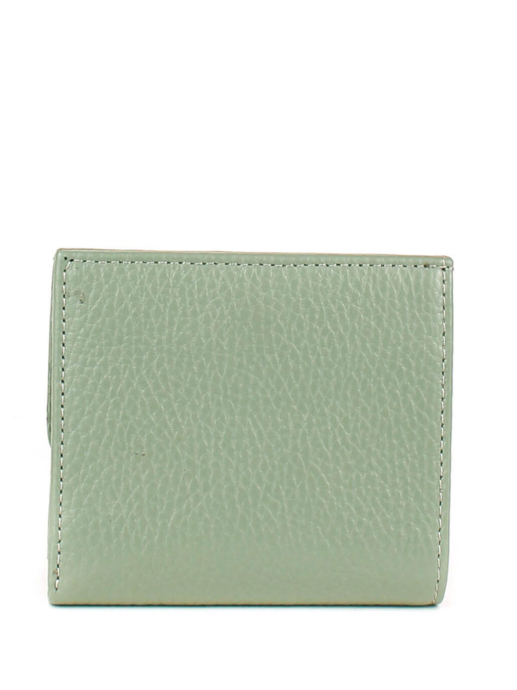 Cartera de piel italiana Verde 1066-026