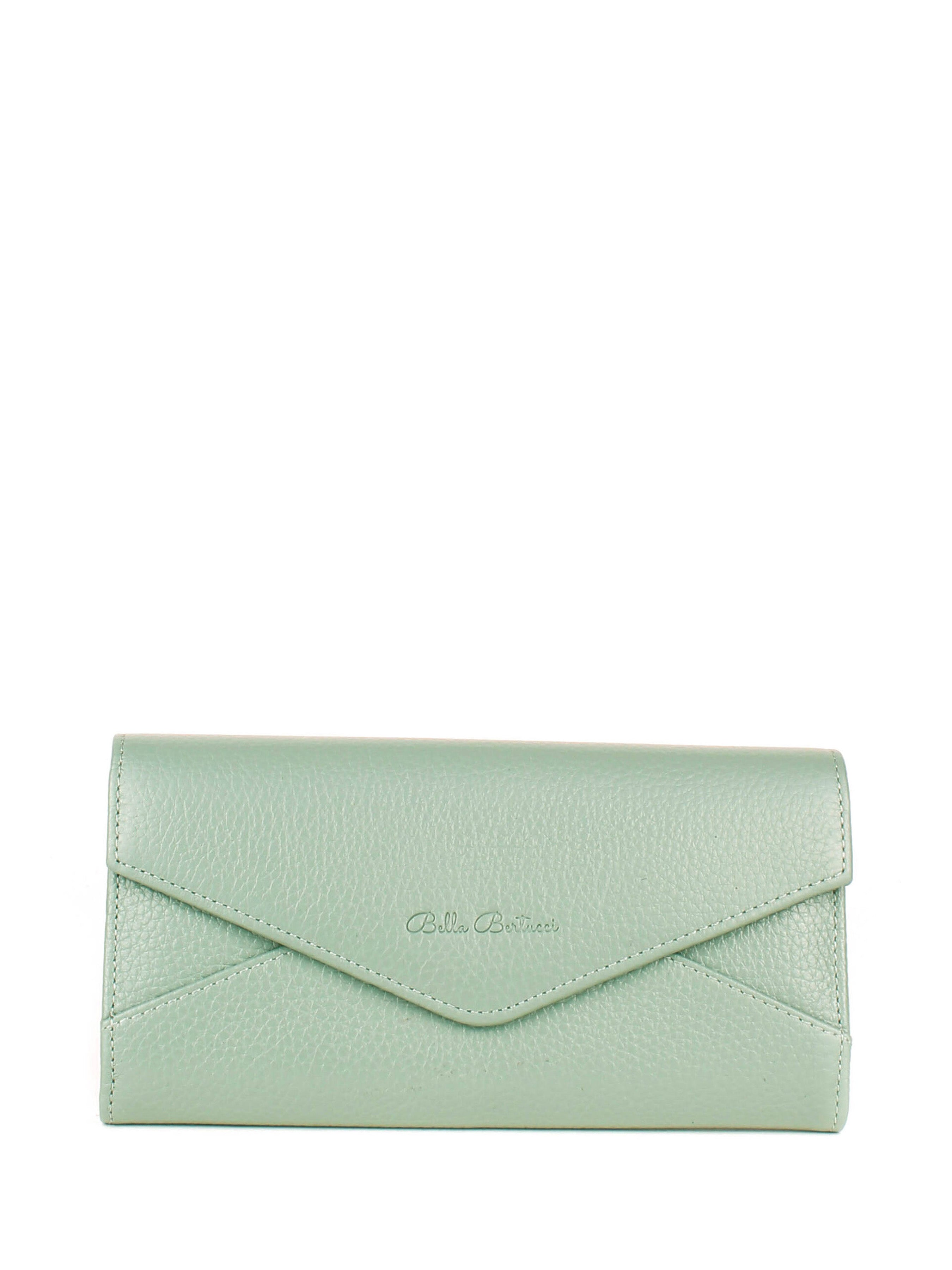 Bandolera de piel italiana Verde 157-752