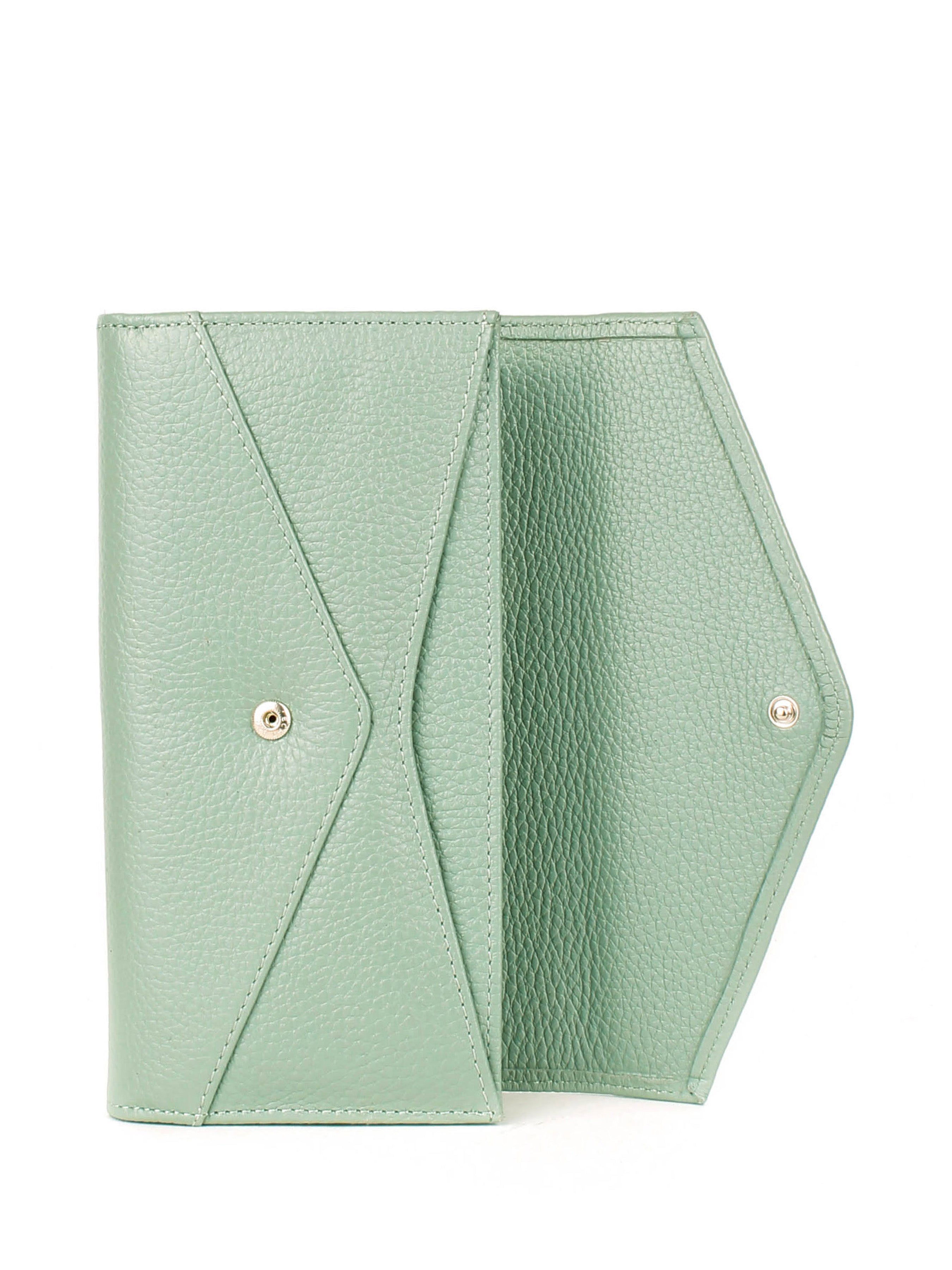 Bandolera de piel italiana Verde 157-752