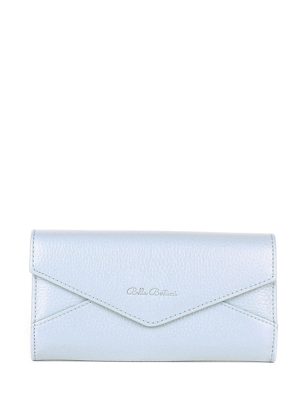 Bandolera de piel italiana Блакитний 157-690