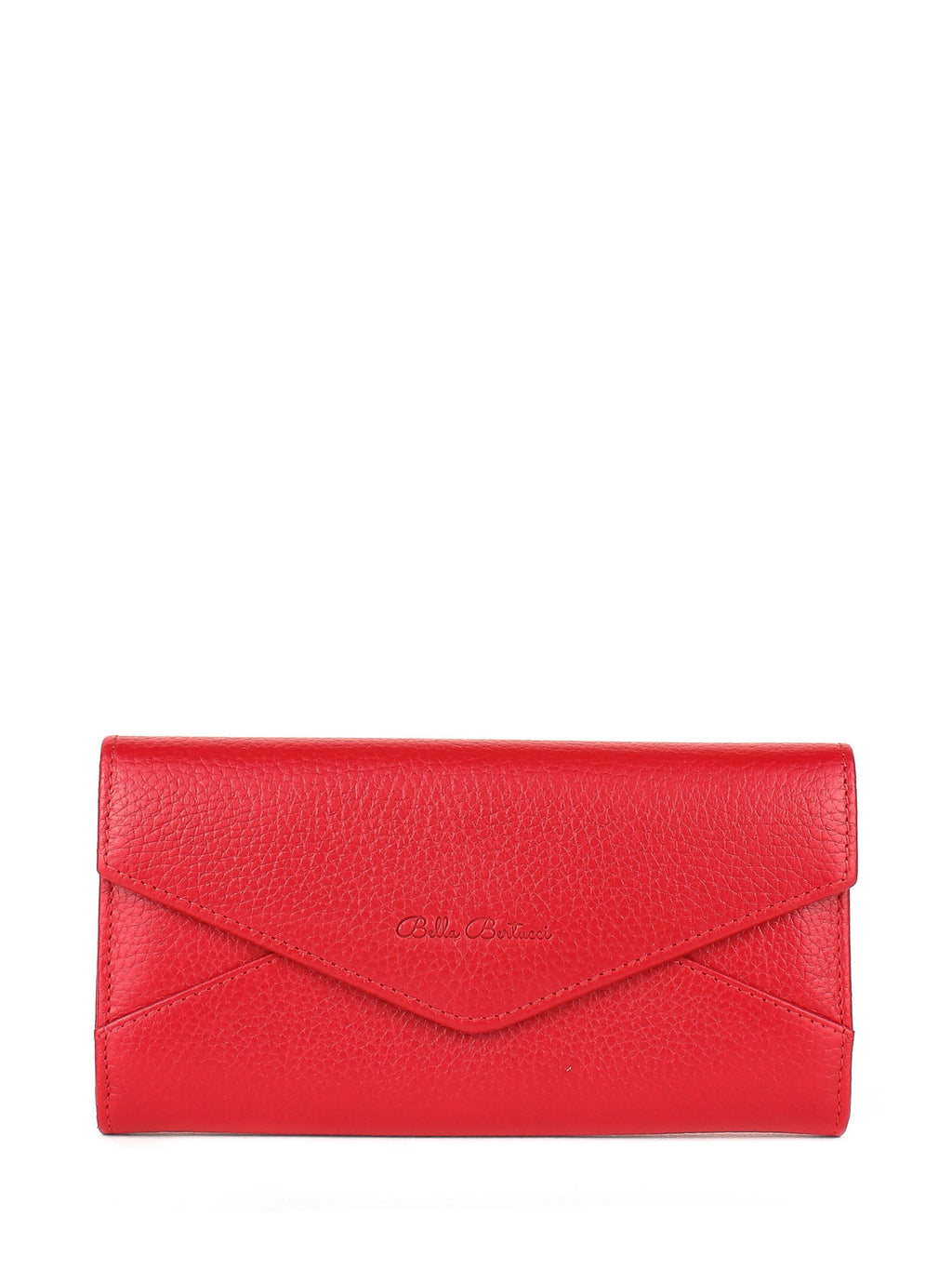 Bandolera de piel italiana Rojo 157-4