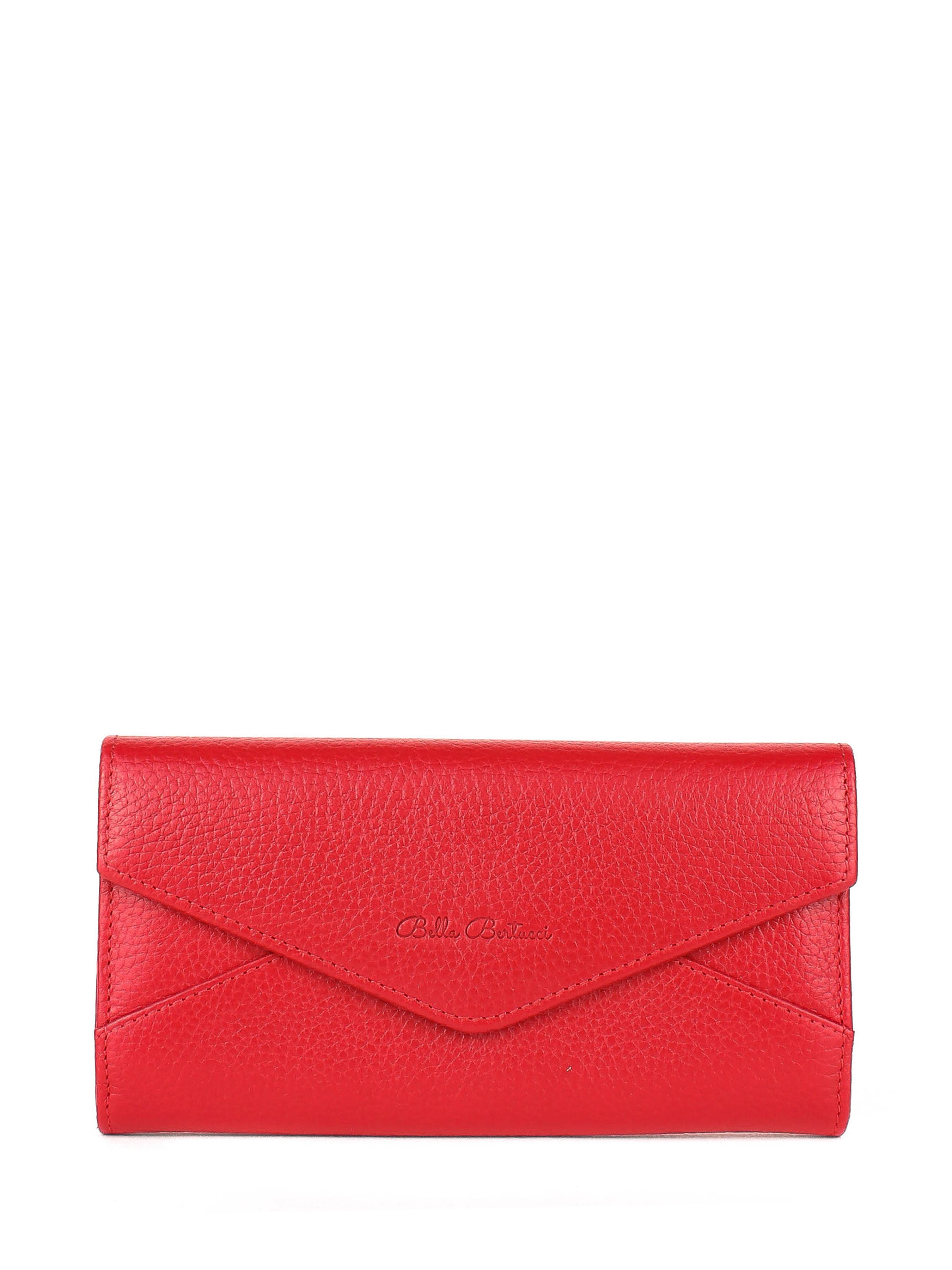 Bandolera de piel italiana Rojo 157-4