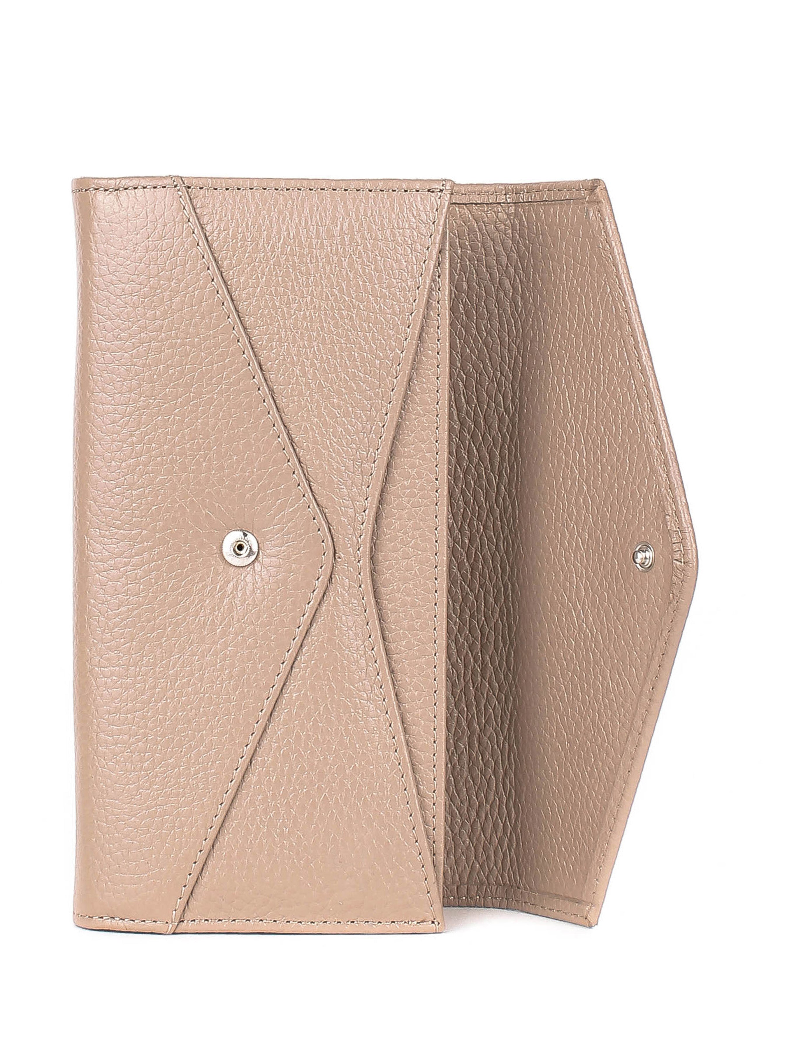 Bandolera de piel italiana Gris 157-283